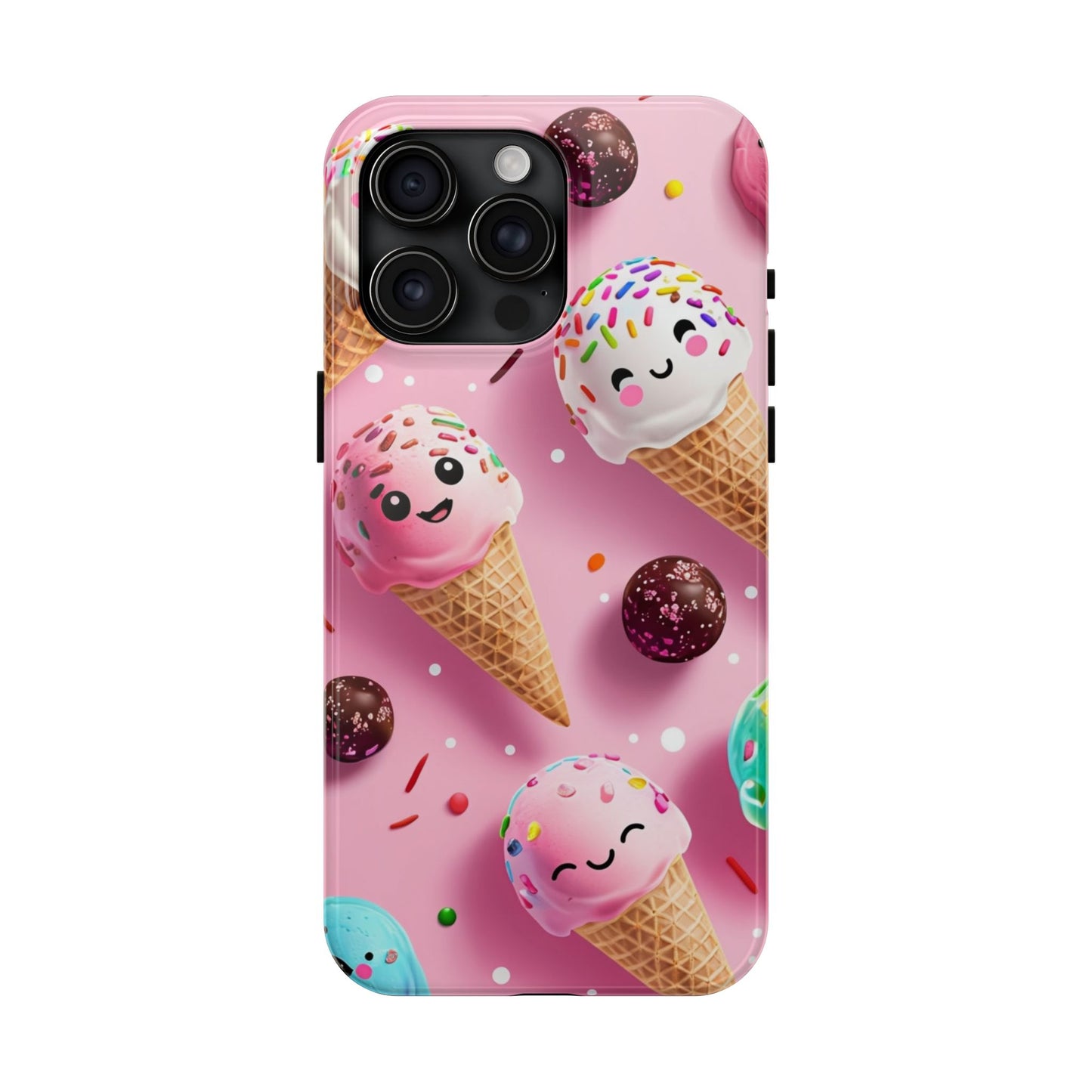 Tough Phone Cases Cute Ice Cream Design