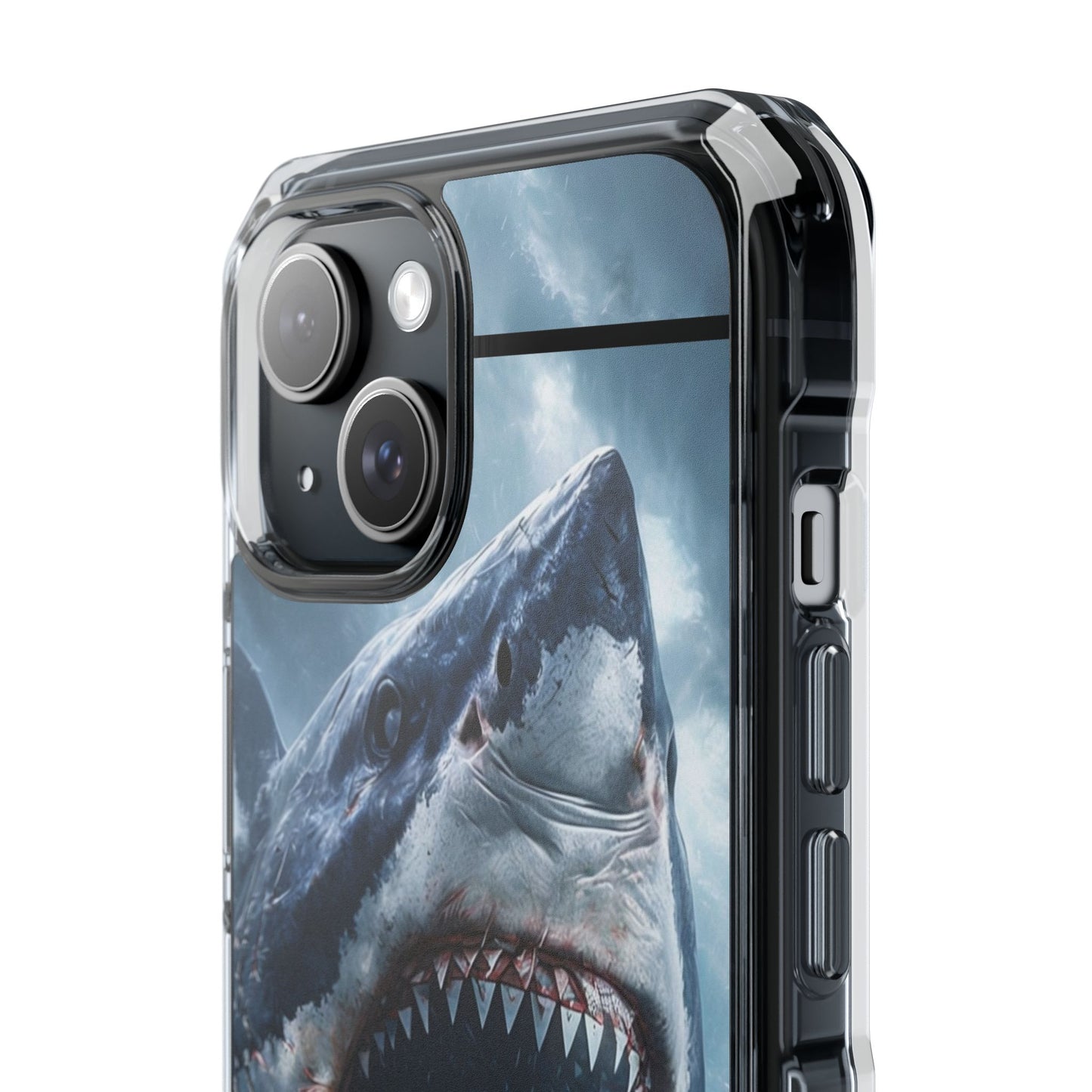Shark Attack Magnetic Clear Impact Case – Ocean Adventure Phone Cover