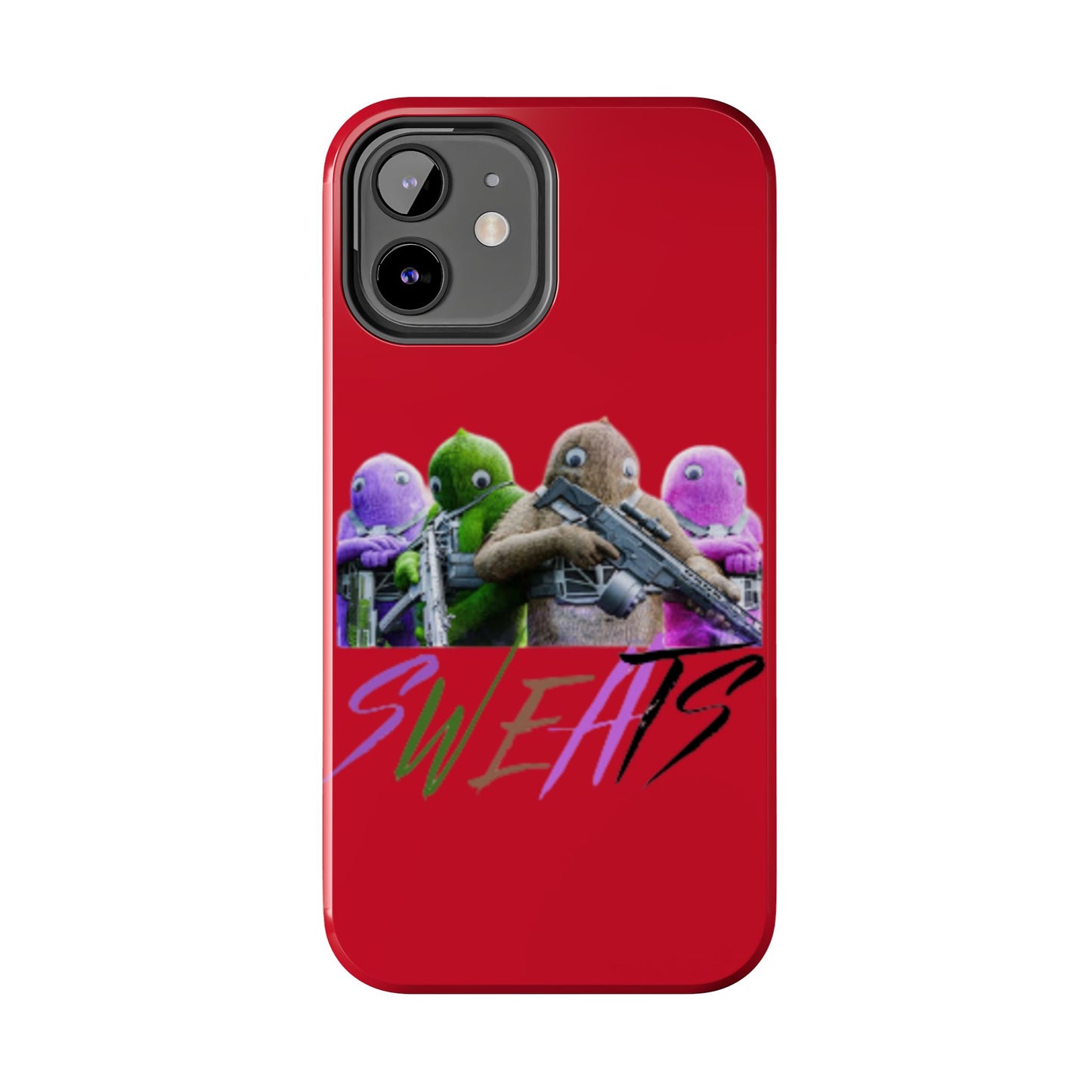 Cool Cartoon-Inspired Tough Phone Case - 'SWEATS'