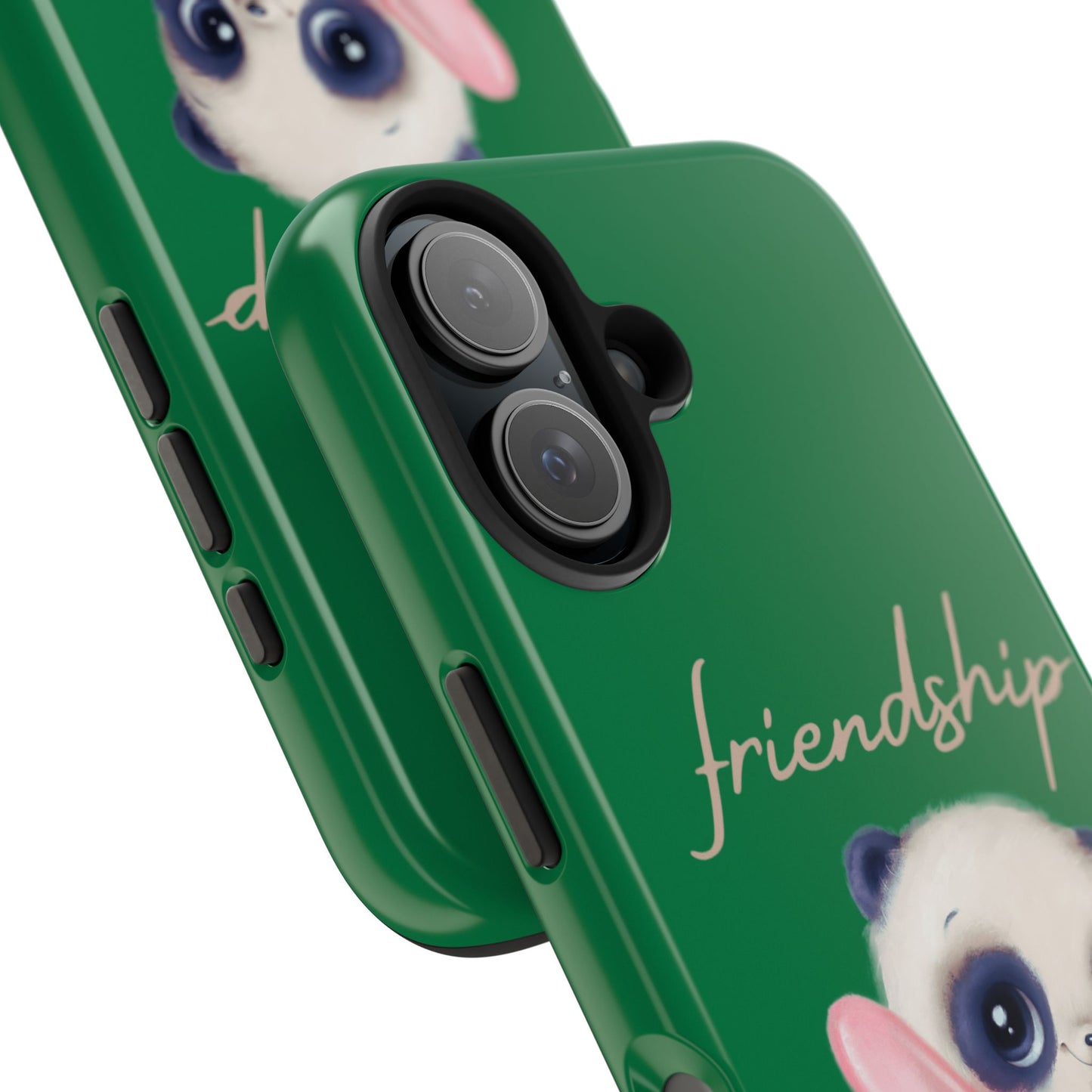 Phone case- Cute Panda Friendship Tough Phone Case - Durable Protection
