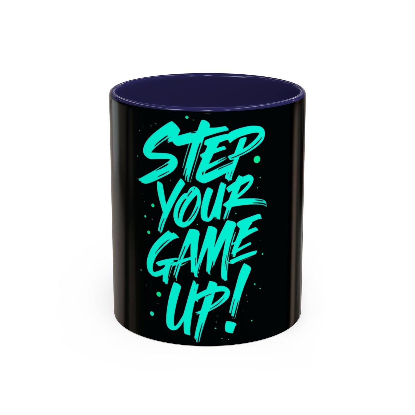 Motivational Accent Coffee Mug - "Step Your Game Up!" - Perfect for Gamers & Coffee Lovers