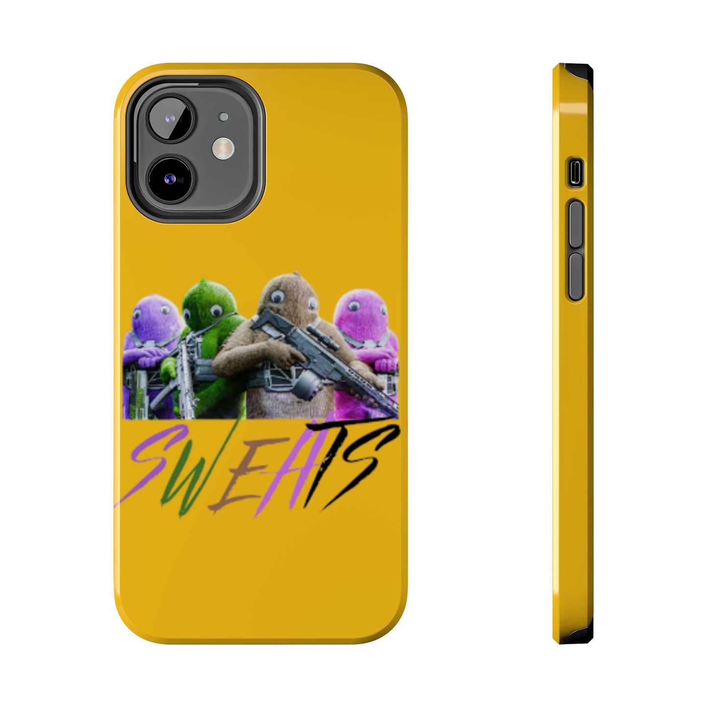 Cool Cartoon-Inspired Tough Phone Case - 'SWEATS'