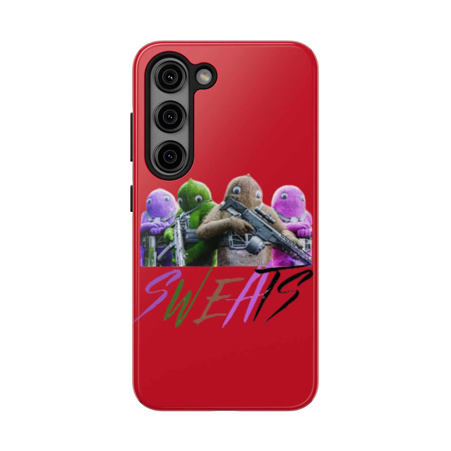 Cool Cartoon-Inspired Tough Phone Case - 'SWEATS'