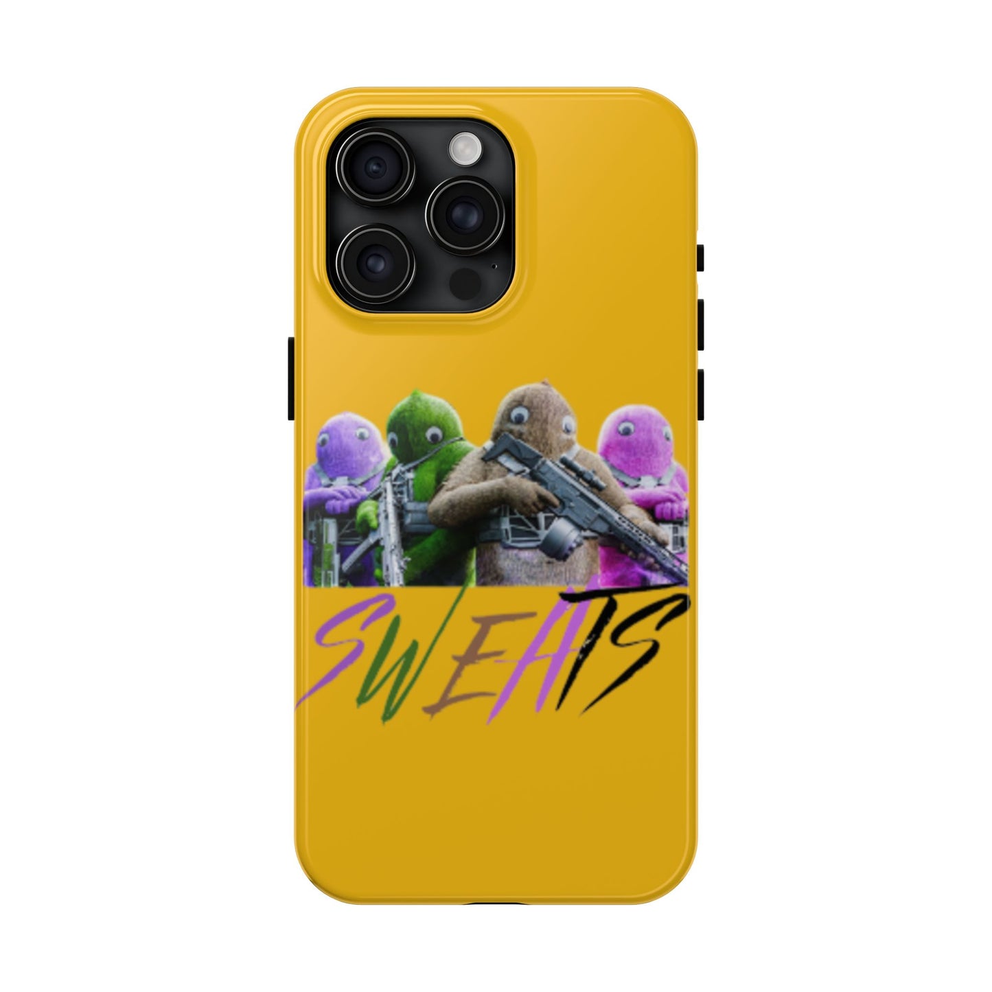 Cool Cartoon-Inspired Tough Phone Case - 'SWEATS'