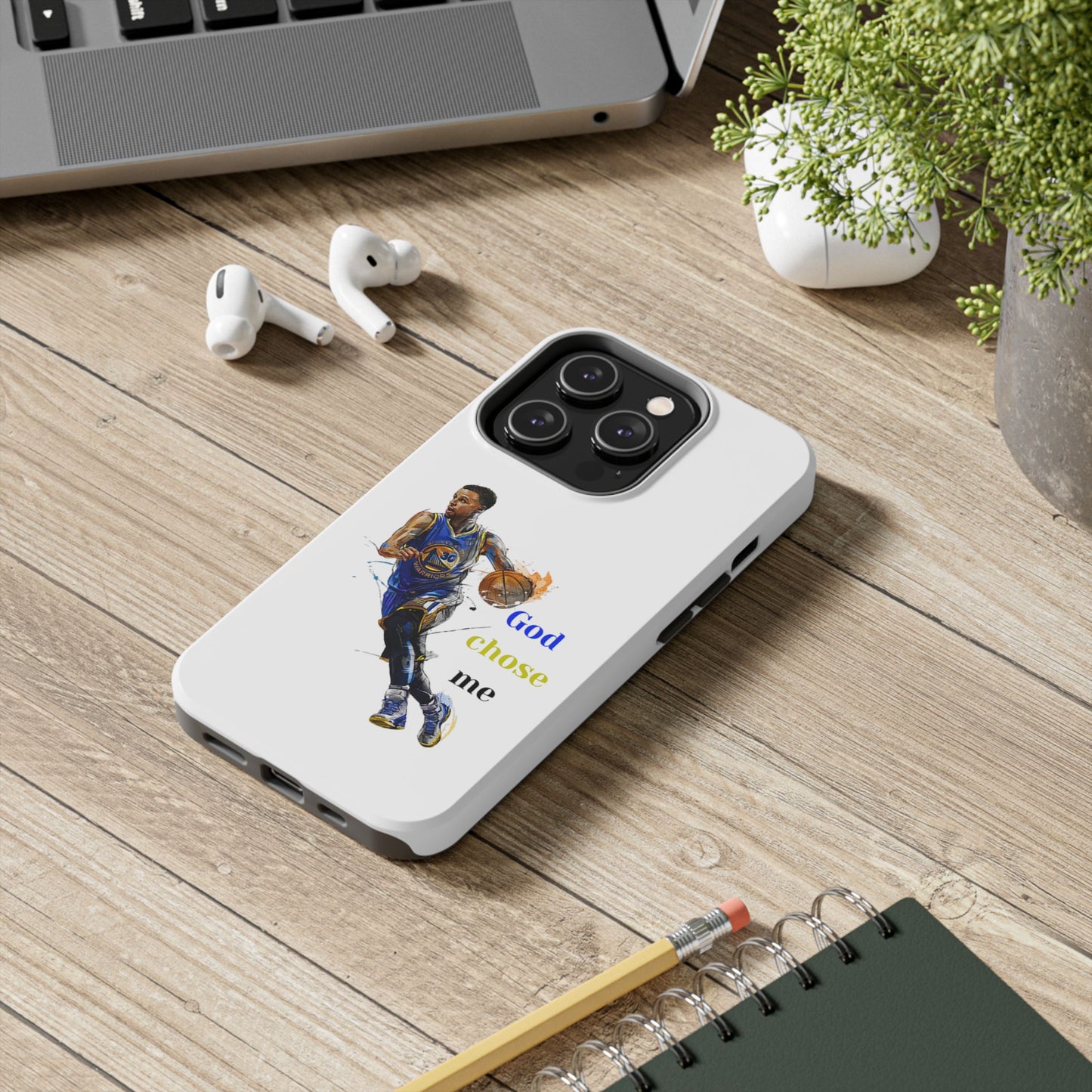 Phone case- God Chose Me Tough Phone Case - Durable Protection