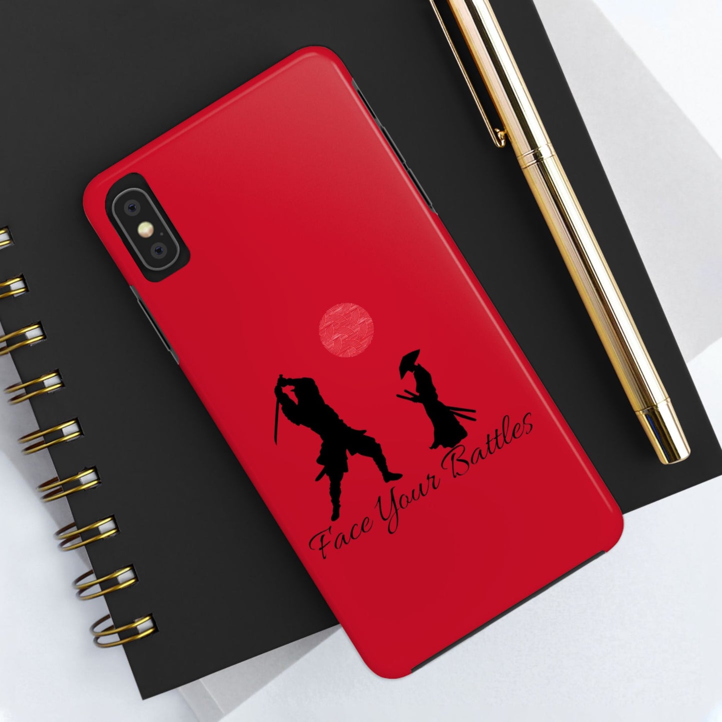 Phone case- Face Your Battles Tough Phone Case - Durable Protection