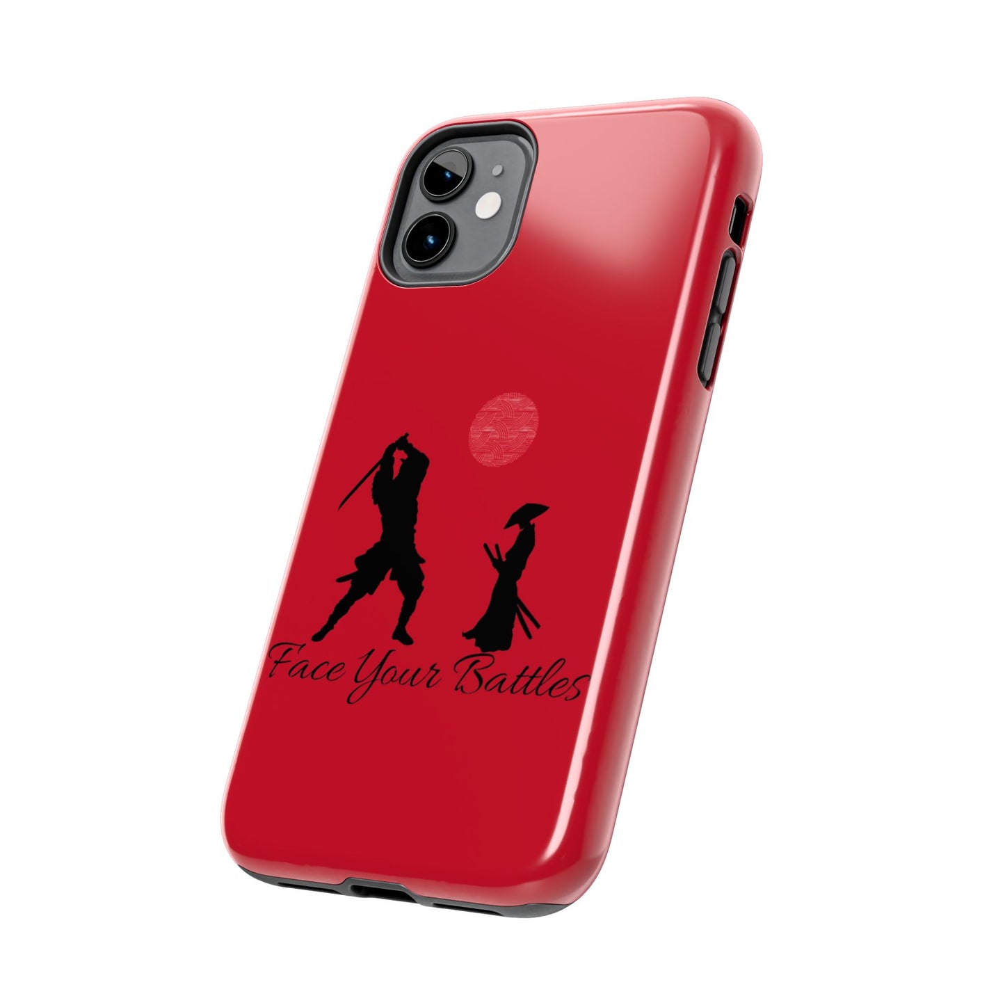 Phone case- Face Your Battles Tough Phone Case - Durable Protection