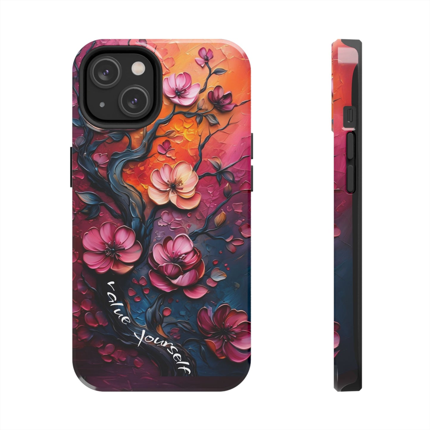 Value Yourself Floral Tough Phone Case