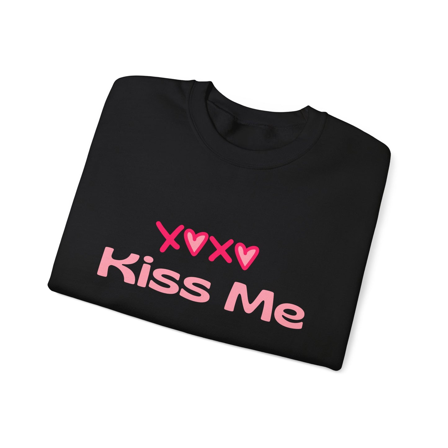 Kiss Me Heavy Blend Sweatshirt – Cute Gift for Women | Cozy & Romantic Pullover