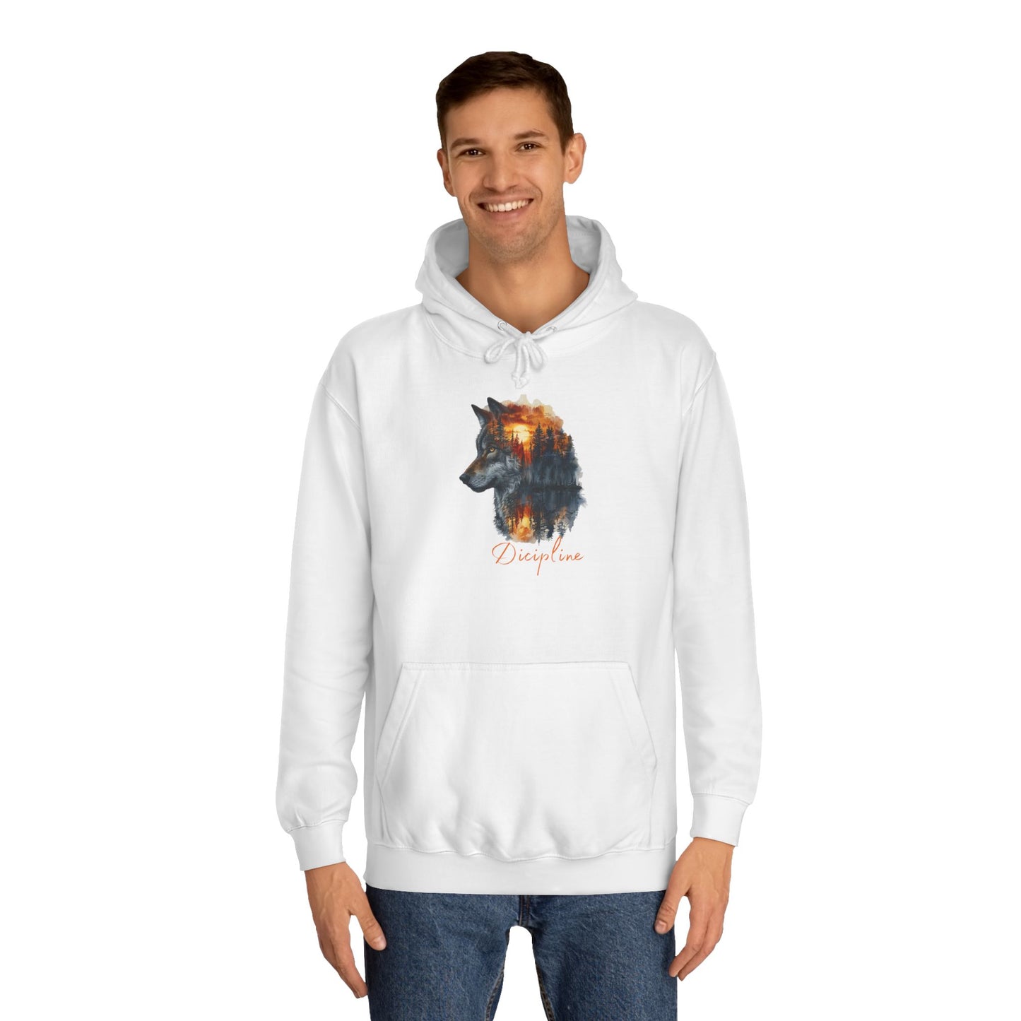 Neon Storm Wild Wolf Graphic Pullover – Multicolor Men’s Streetwear Sweatshirt