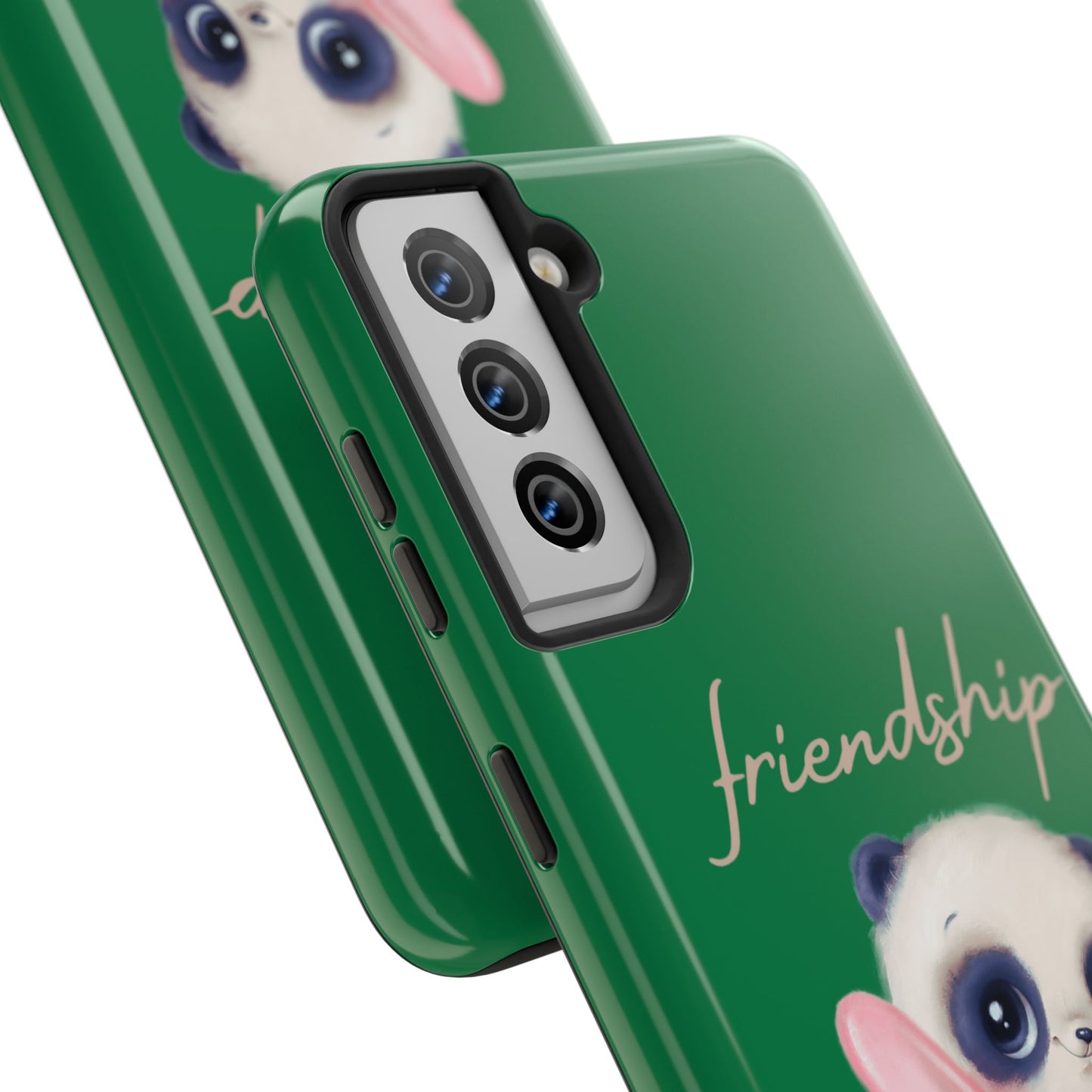 Phone case- Cute Panda Friendship Tough Phone Case - Durable Protection