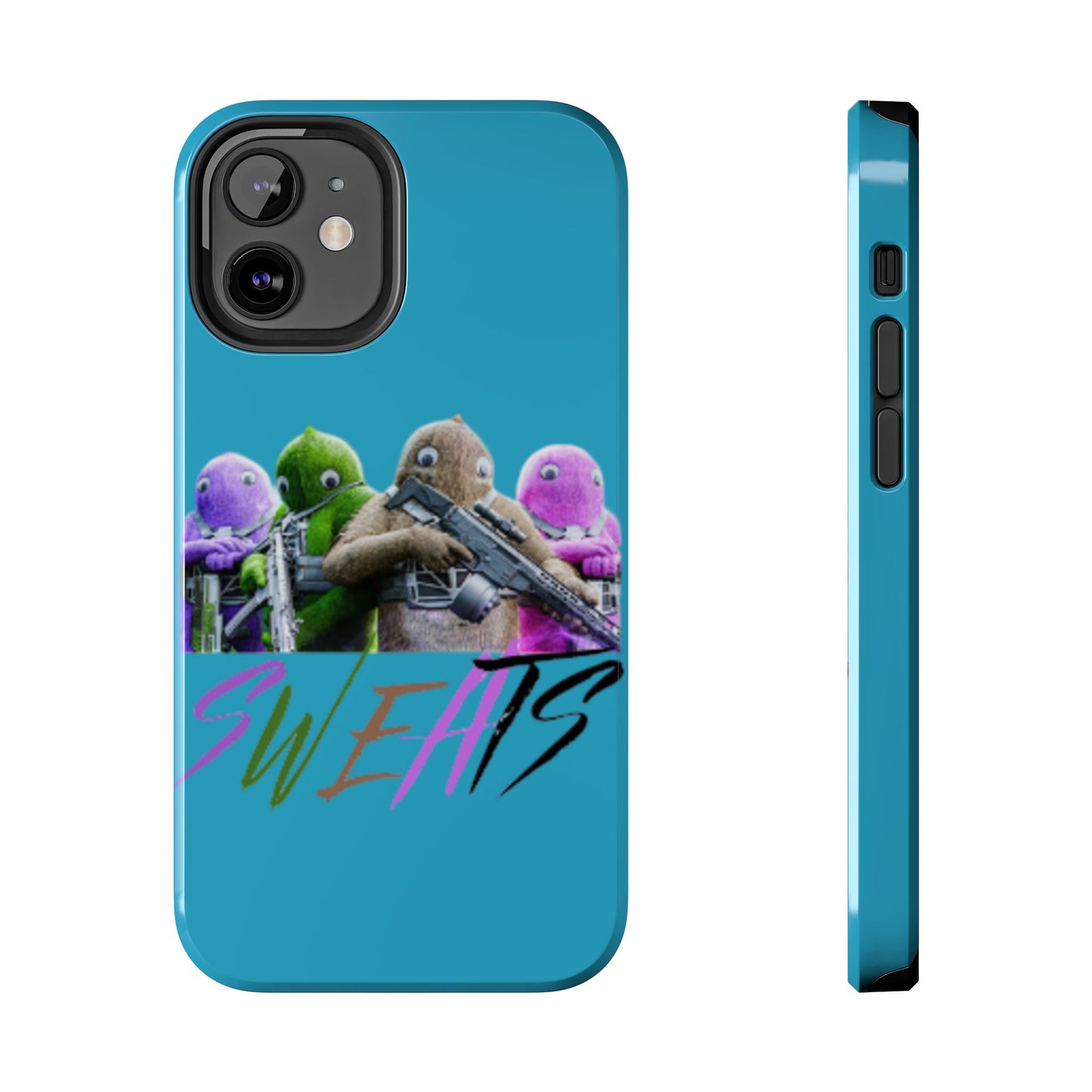 Cool Cartoon-Inspired Tough Phone Case - 'SWEATS'