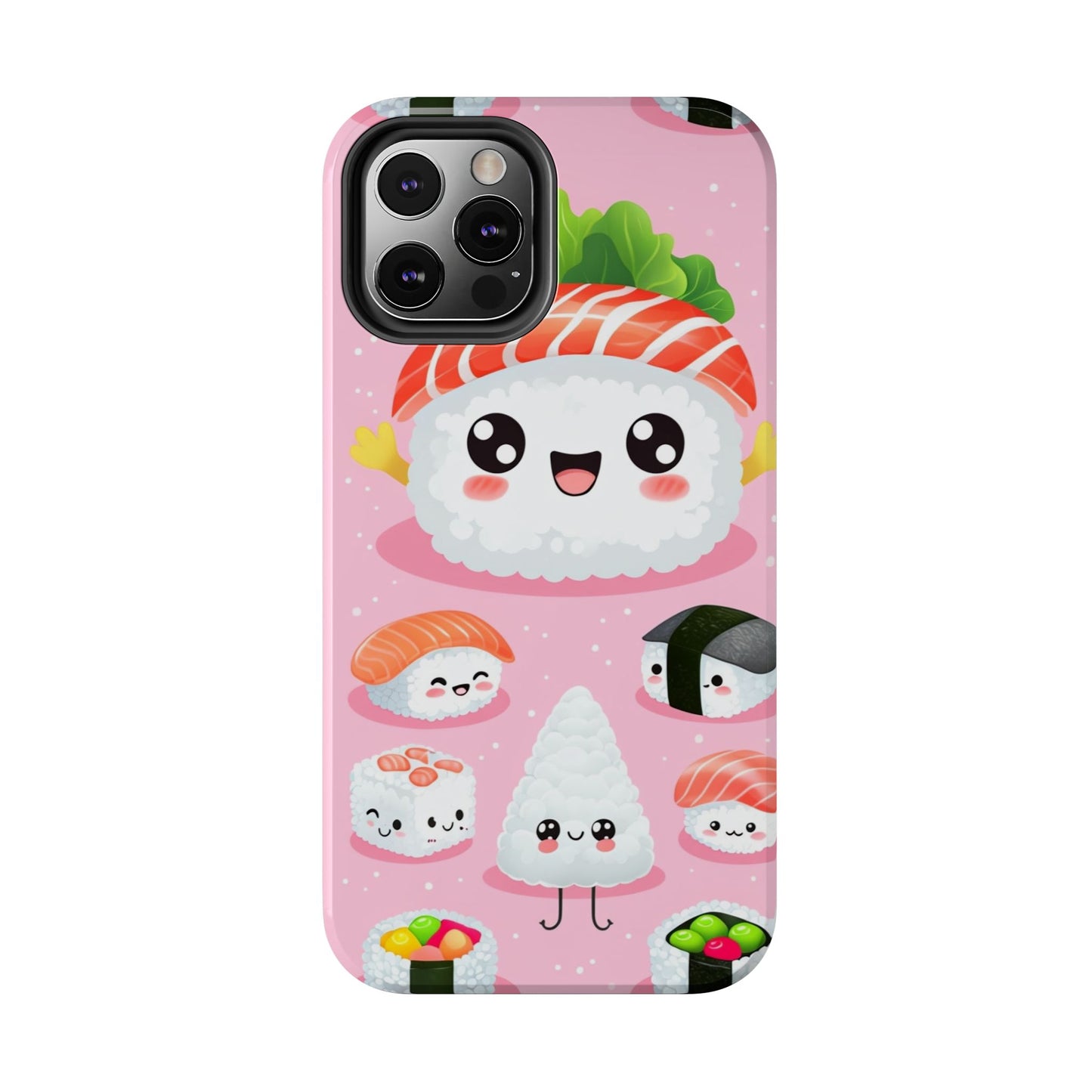 Adorable Sushi Tough Phone Case | Cute Kawaii Design for Food Lovers