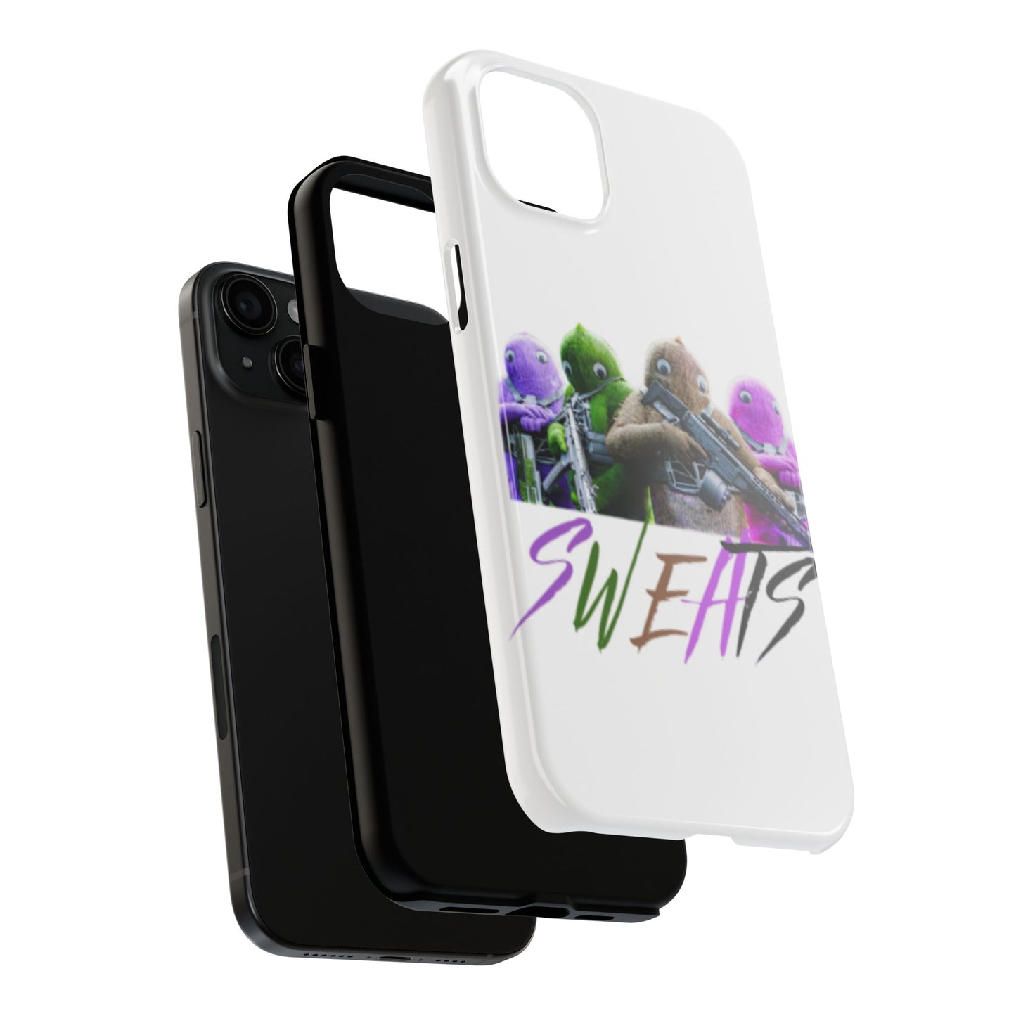 Cool Cartoon-Inspired Tough Phone Case - 'SWEATS'
