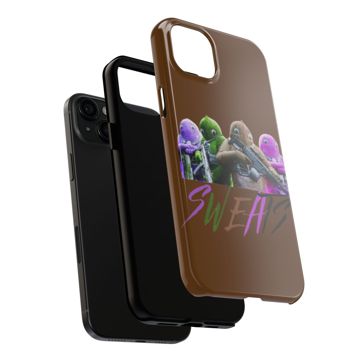 Cool Cartoon-Inspired Tough Phone Case - 'SWEATS'