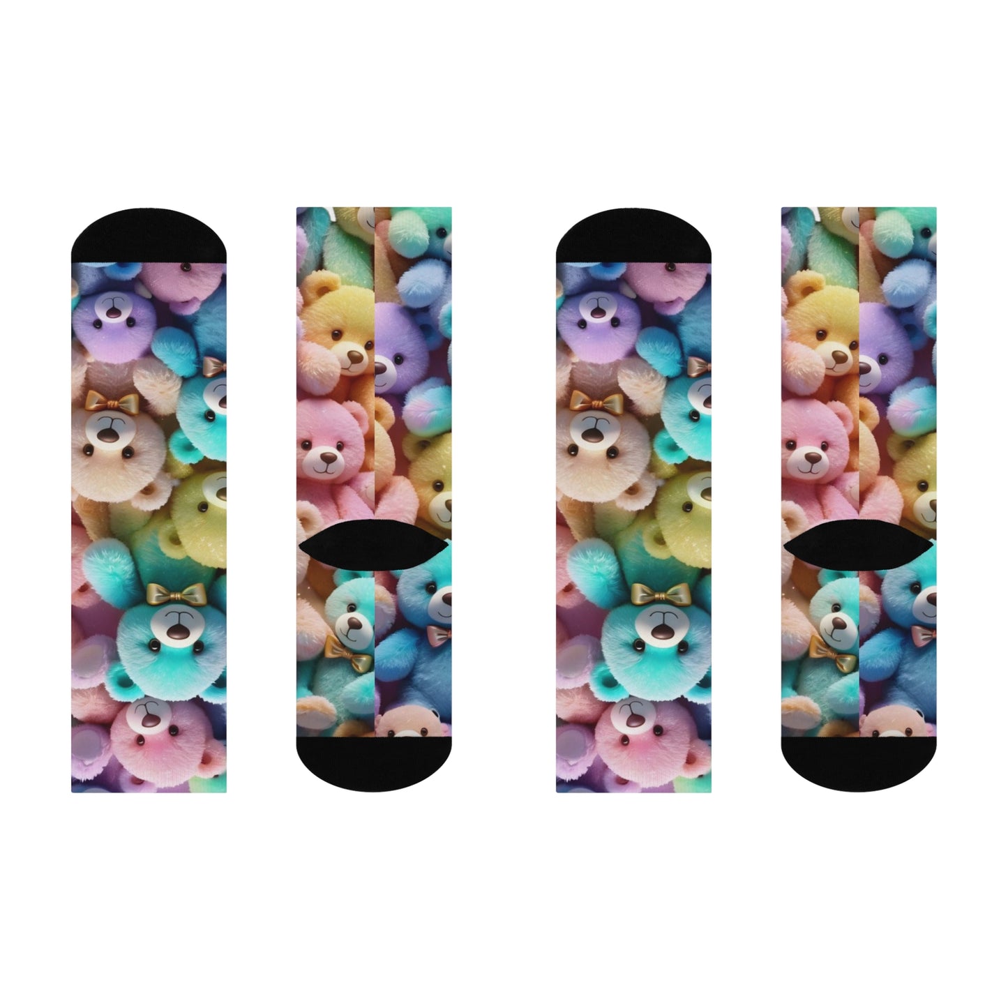 "Colorful Bears Socks – Fun & Vibrant Animal Design for Comfort and Style"
