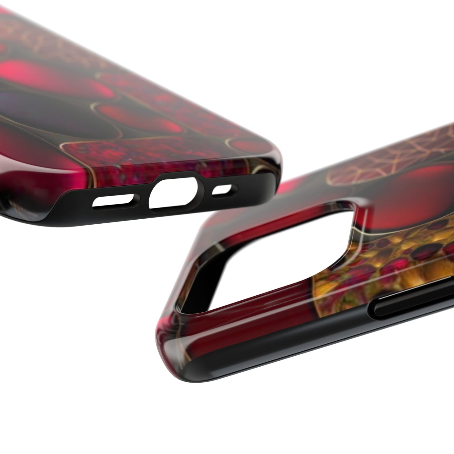🔴 Tough Phone Cases – Red Stones Design for iPhone & Android – Durable Protection & Stylish Look