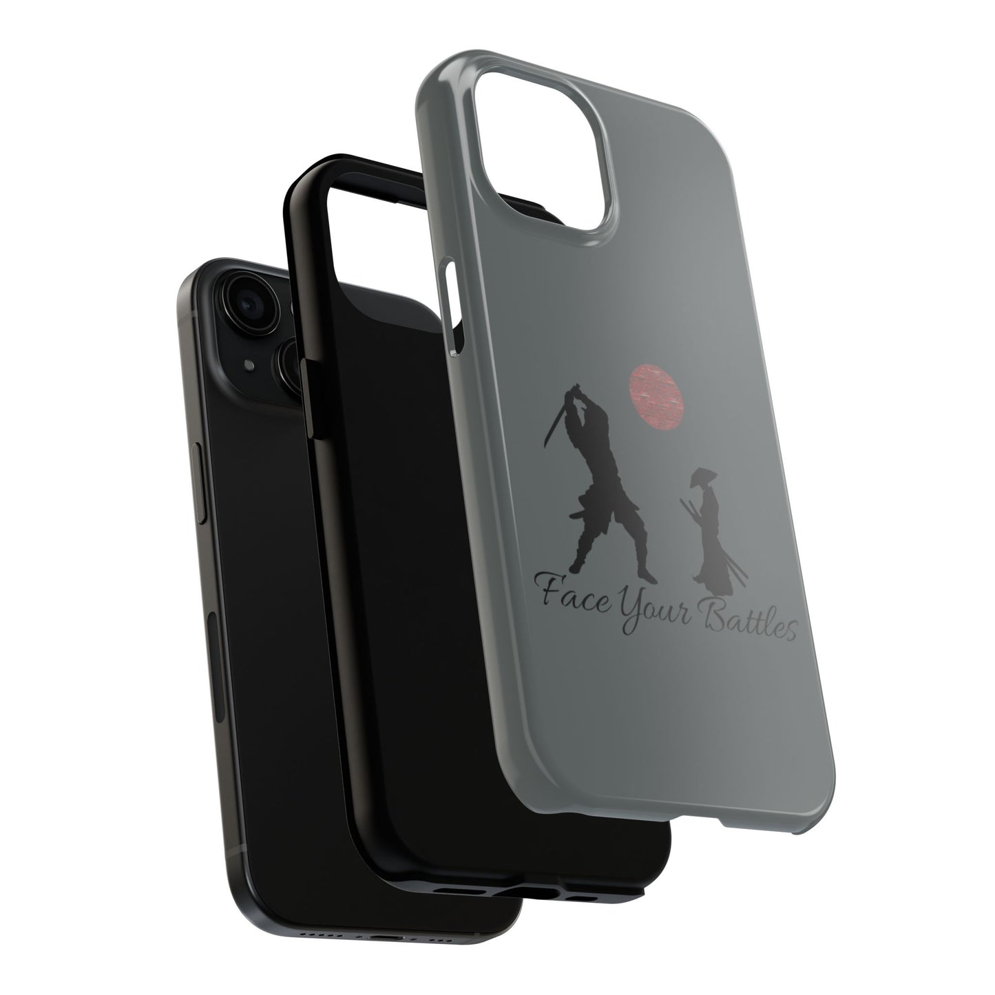 Phone case- Face Your Battles Tough Phone Case - Durable Protection