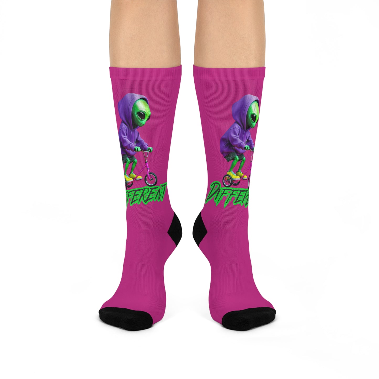 Cushioned Crew Socks- Alien, Different