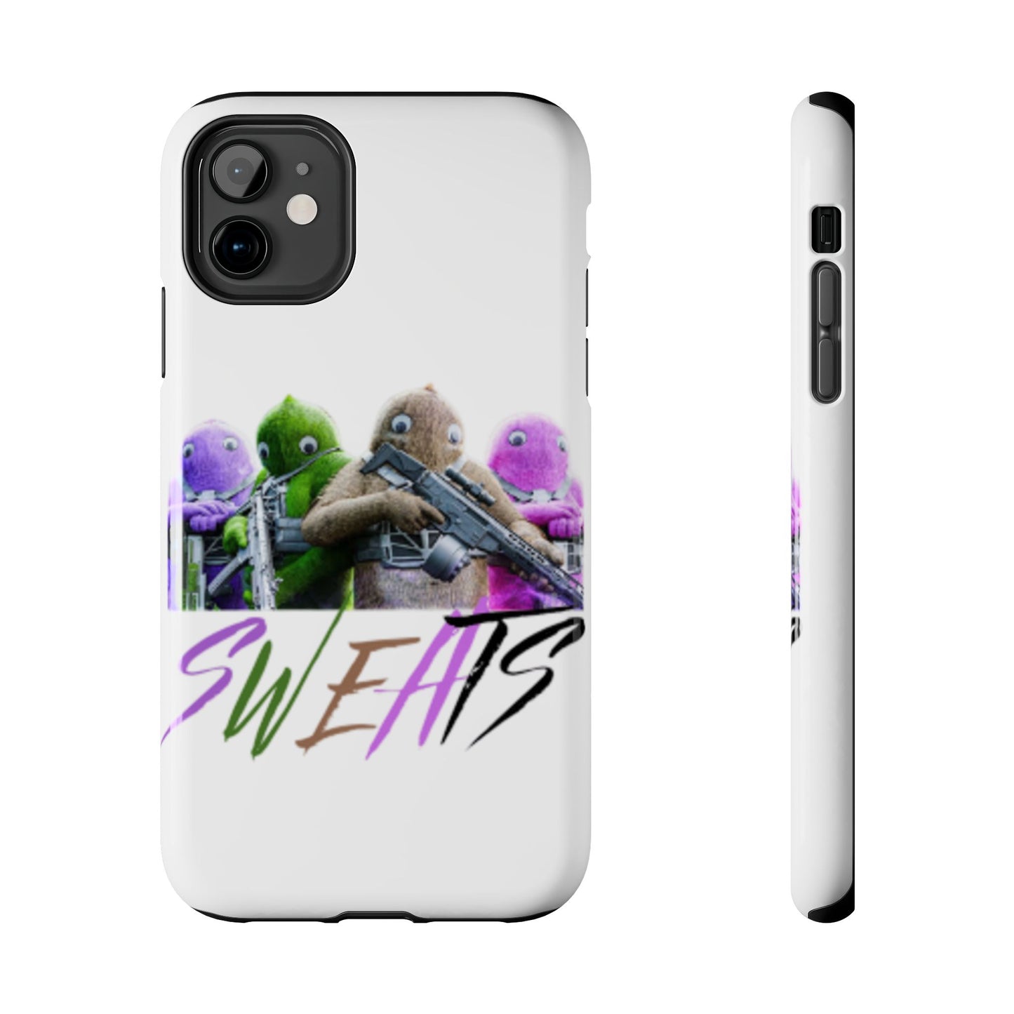 Cool Cartoon-Inspired Tough Phone Case - 'SWEATS'