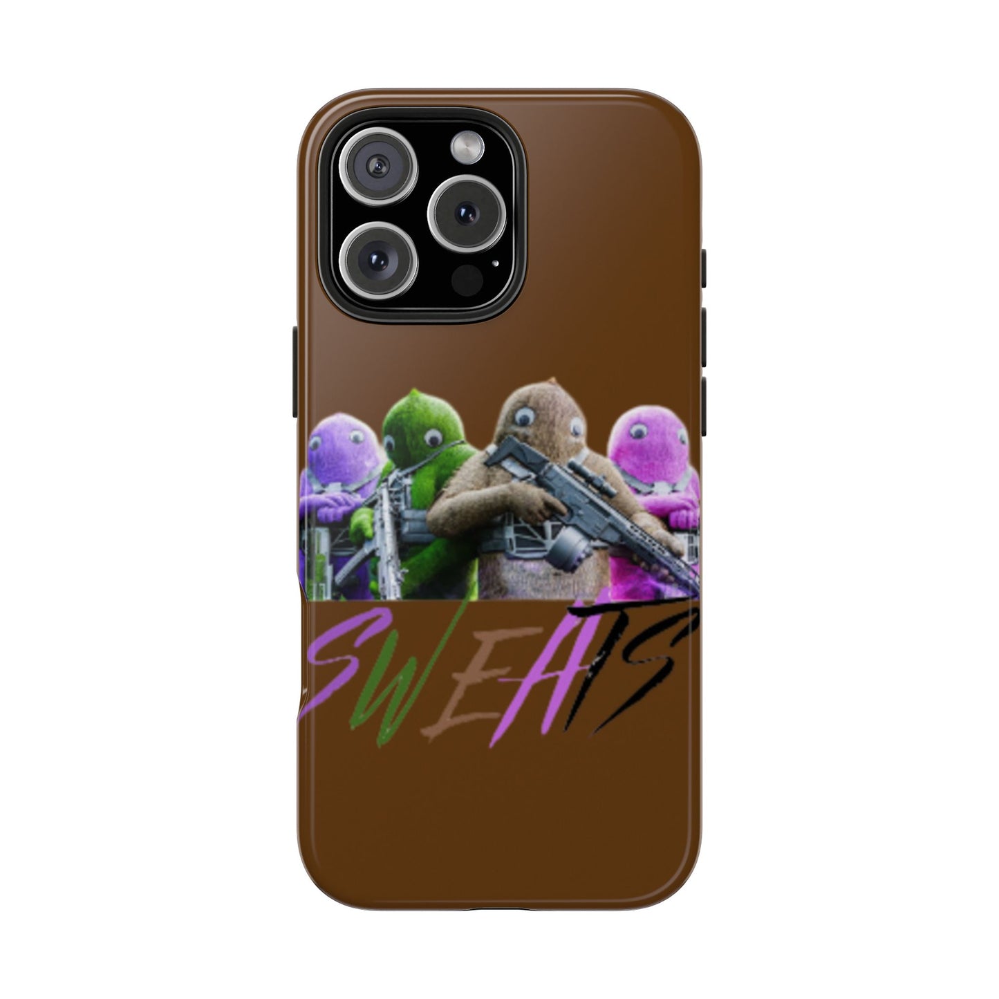 Cool Cartoon-Inspired Tough Phone Case - 'SWEATS'
