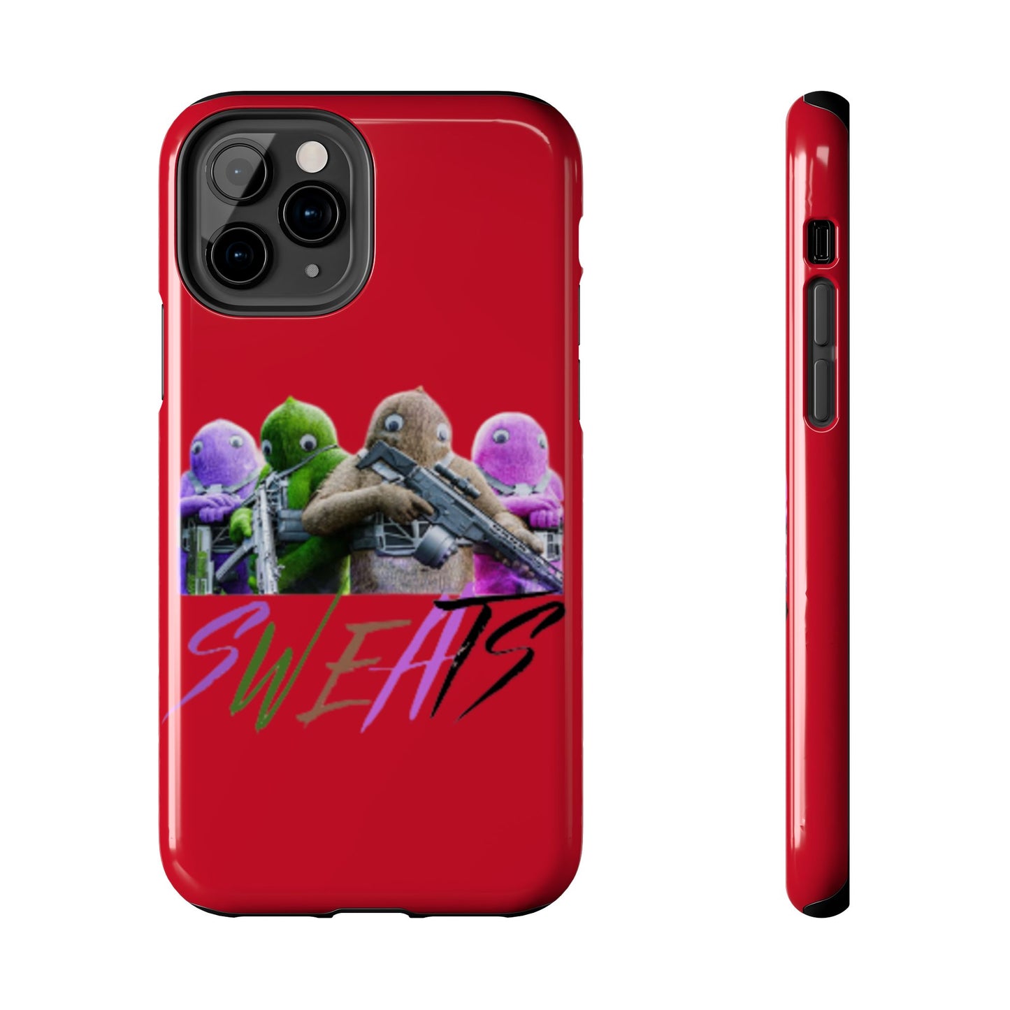 Cool Cartoon-Inspired Tough Phone Case - 'SWEATS'