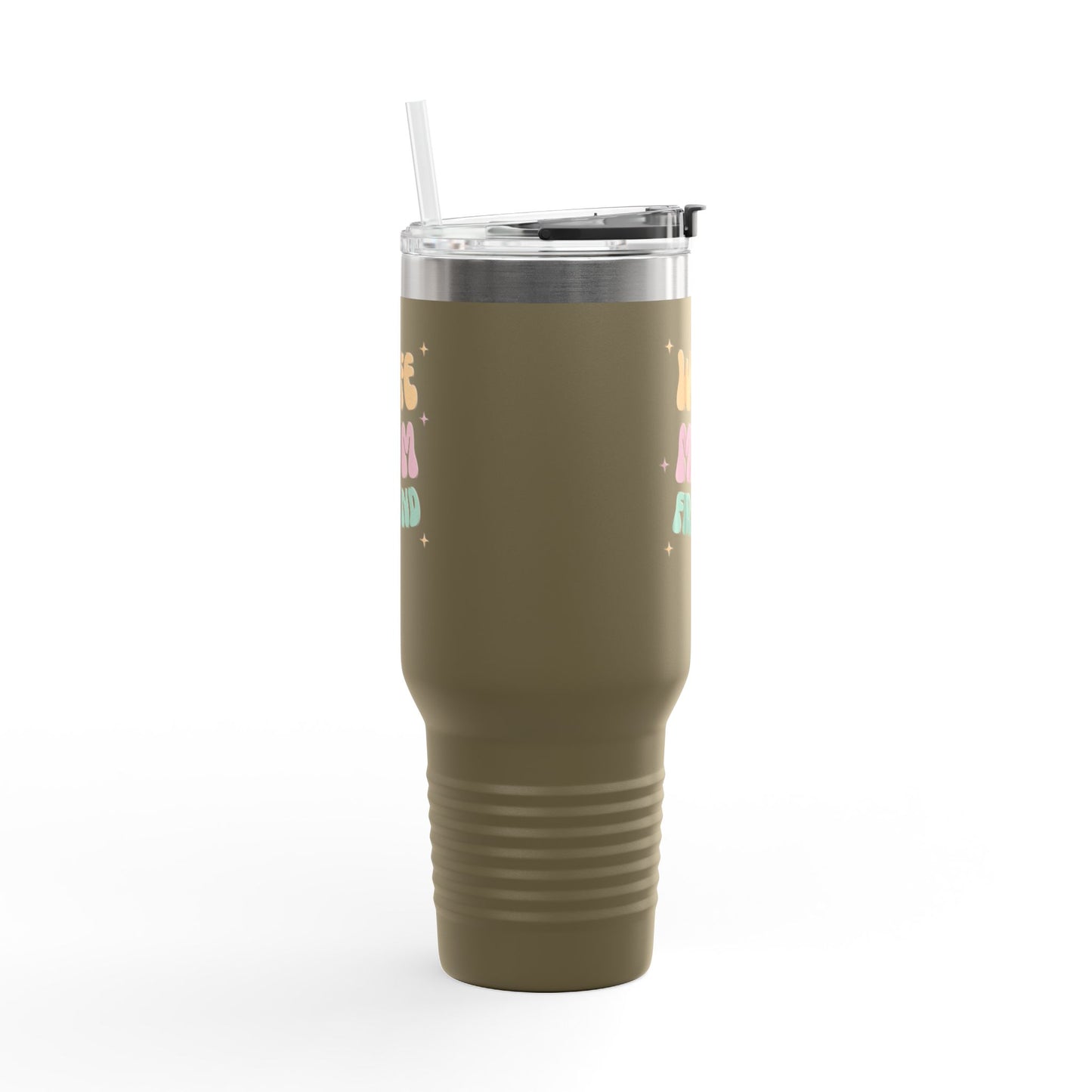 💖 40oz Insulated Travel Mug – Stylish Drinkware with Straw for Wives, Moms & Friends ✨