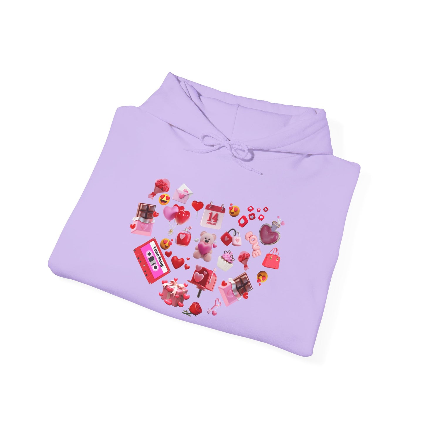 Sweetheart Sky Blue Hoodie for Men & Women – Love Heart Graphic Cozy Couples Wear
