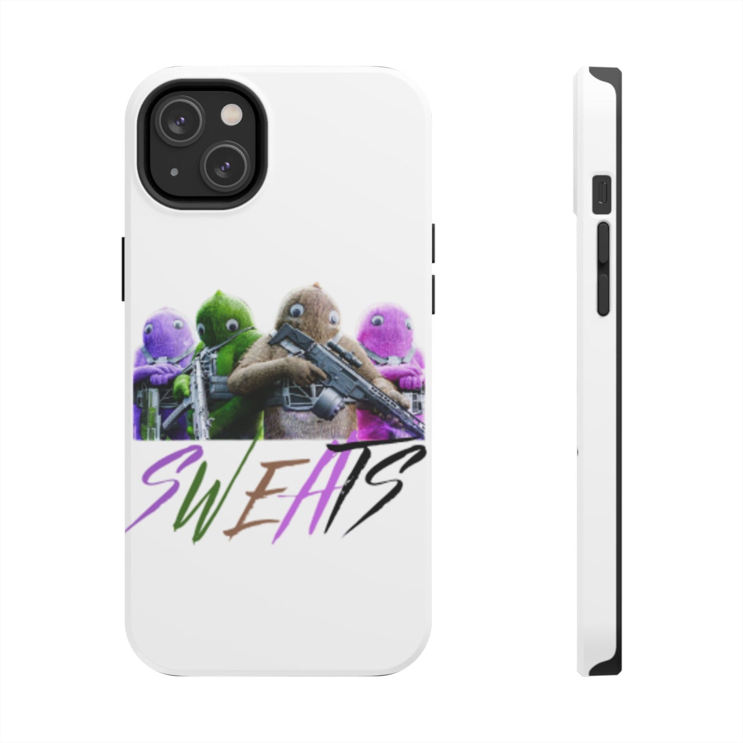 Cool Cartoon-Inspired Tough Phone Case - 'SWEATS'