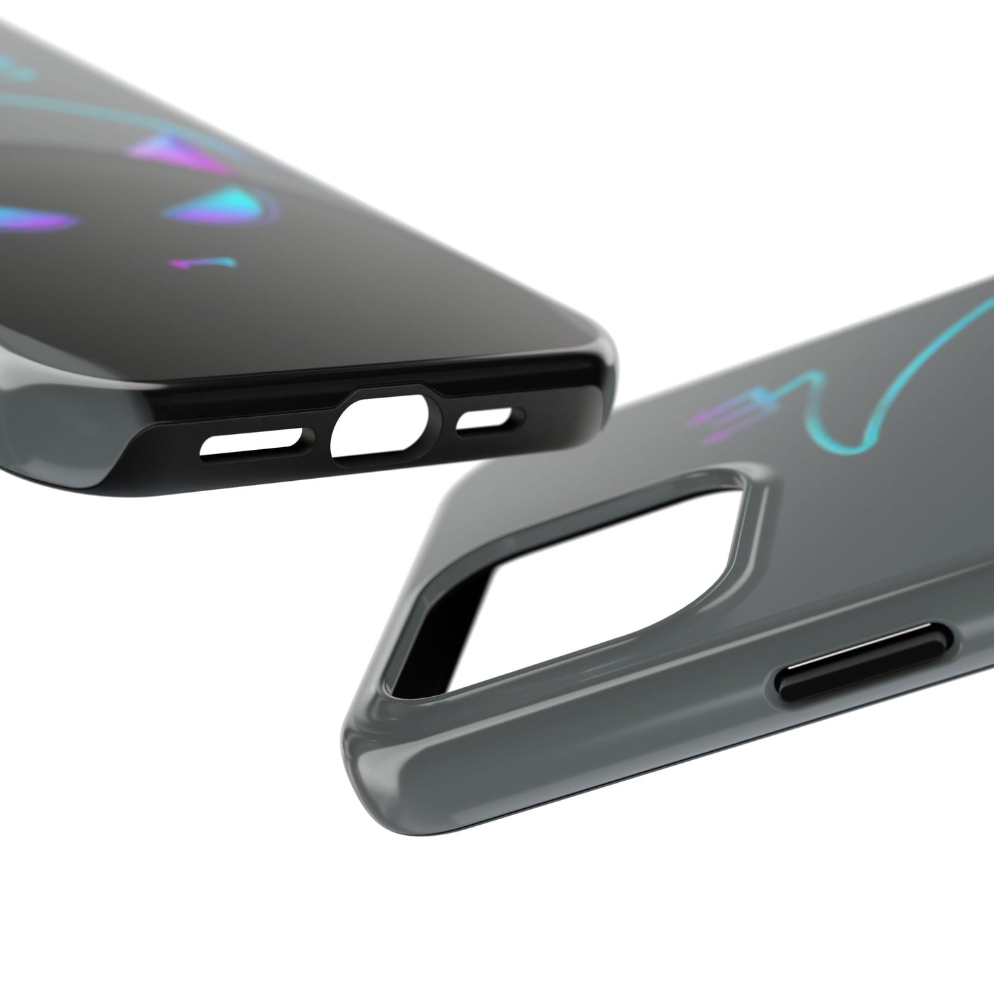 Demonic Cat Tough Phone Case - Cute & Edgy Phone Protection for Cat Lovers
