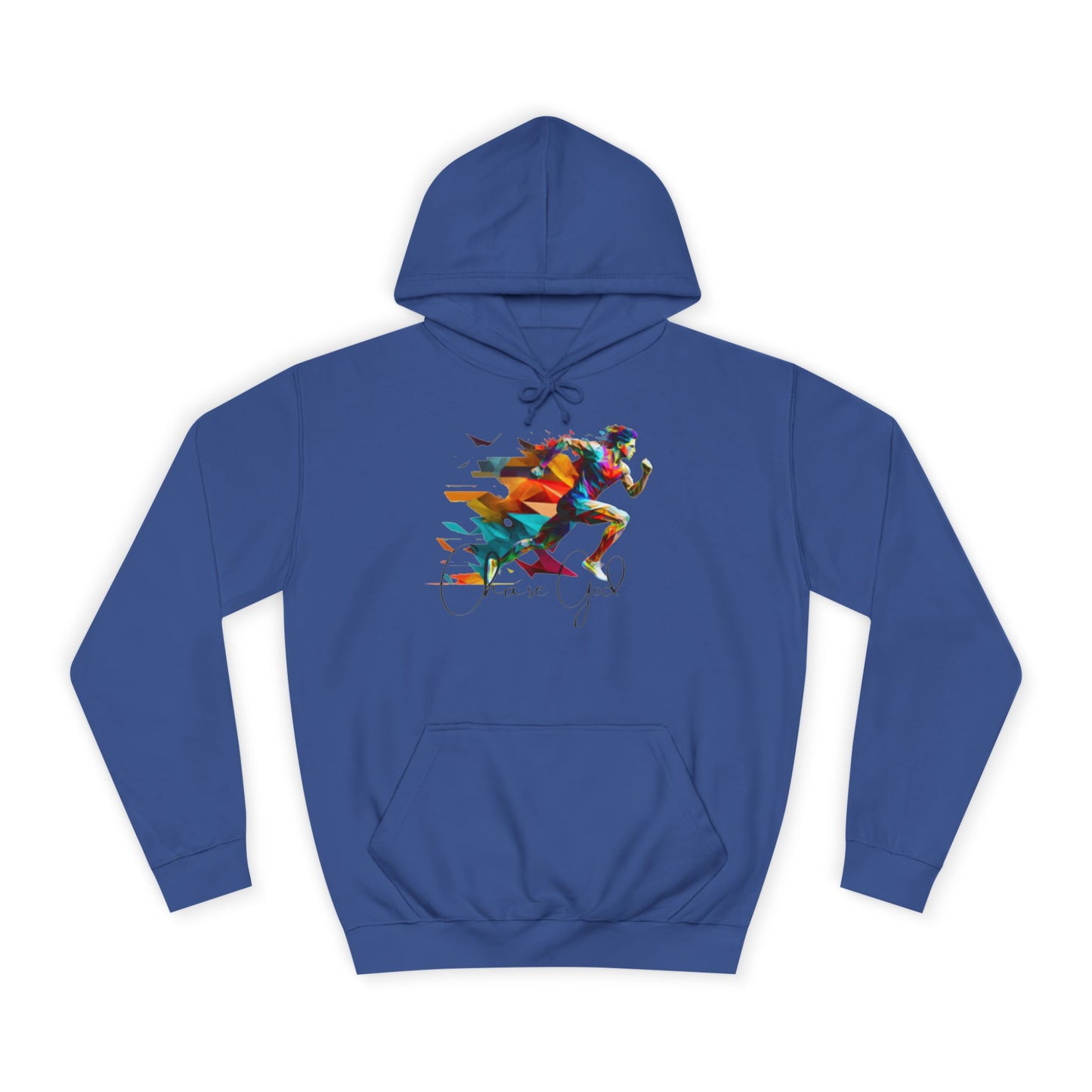 Angel White Faith Hoodie for Men – "Chase God, Inspire & Elevate" Spiritual Motivation Wear
