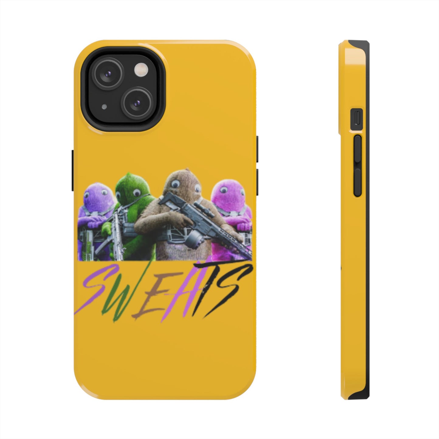 Cool Cartoon-Inspired Tough Phone Case - 'SWEATS'