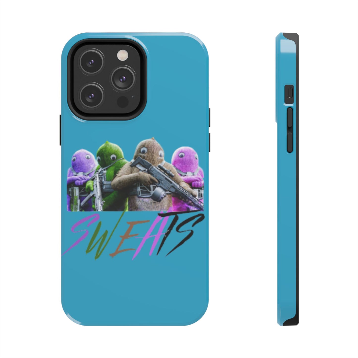 Cool Cartoon-Inspired Tough Phone Case - 'SWEATS'
