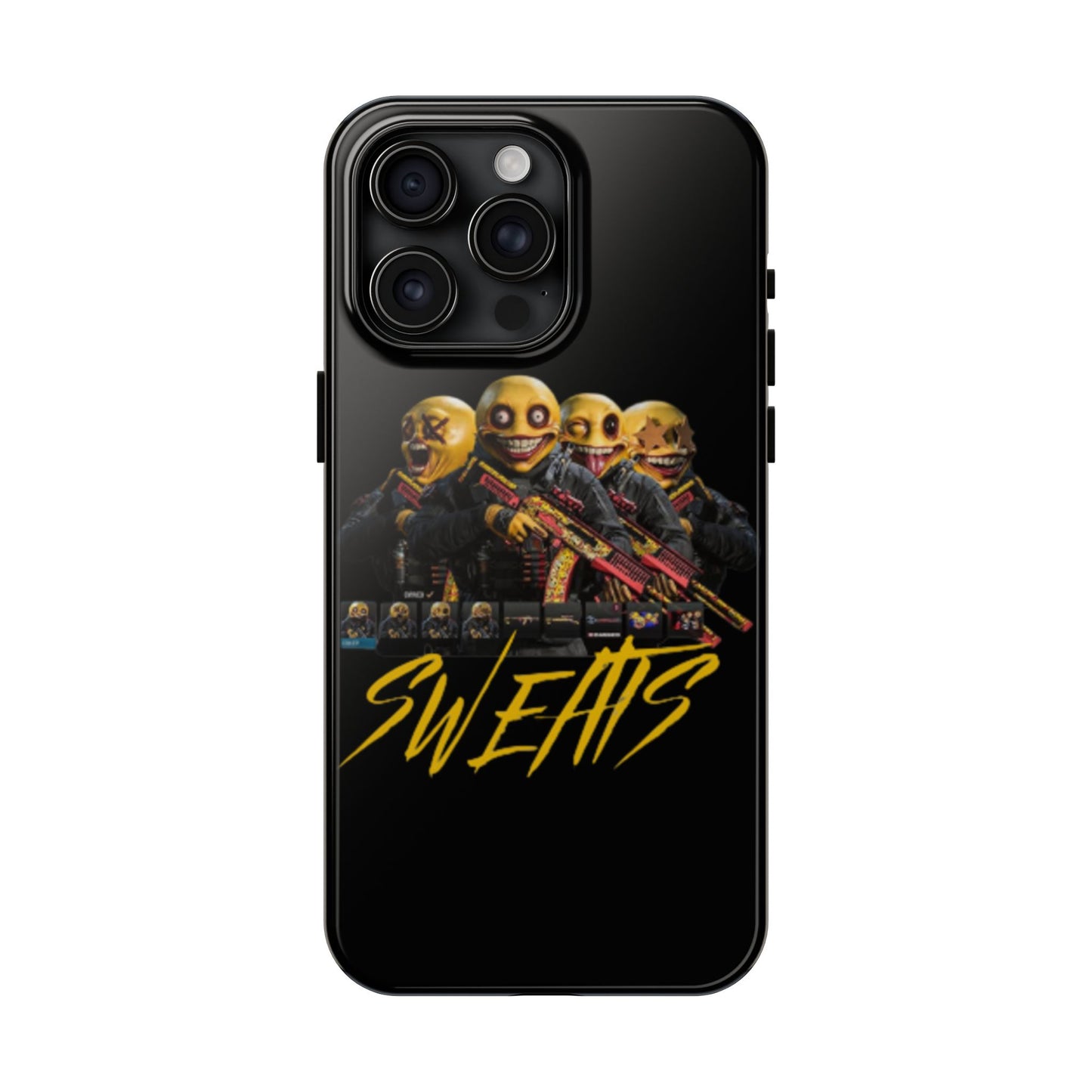Tough Phone Cases - Bold 'SWEATS' Design for Gamers & Trendsetters