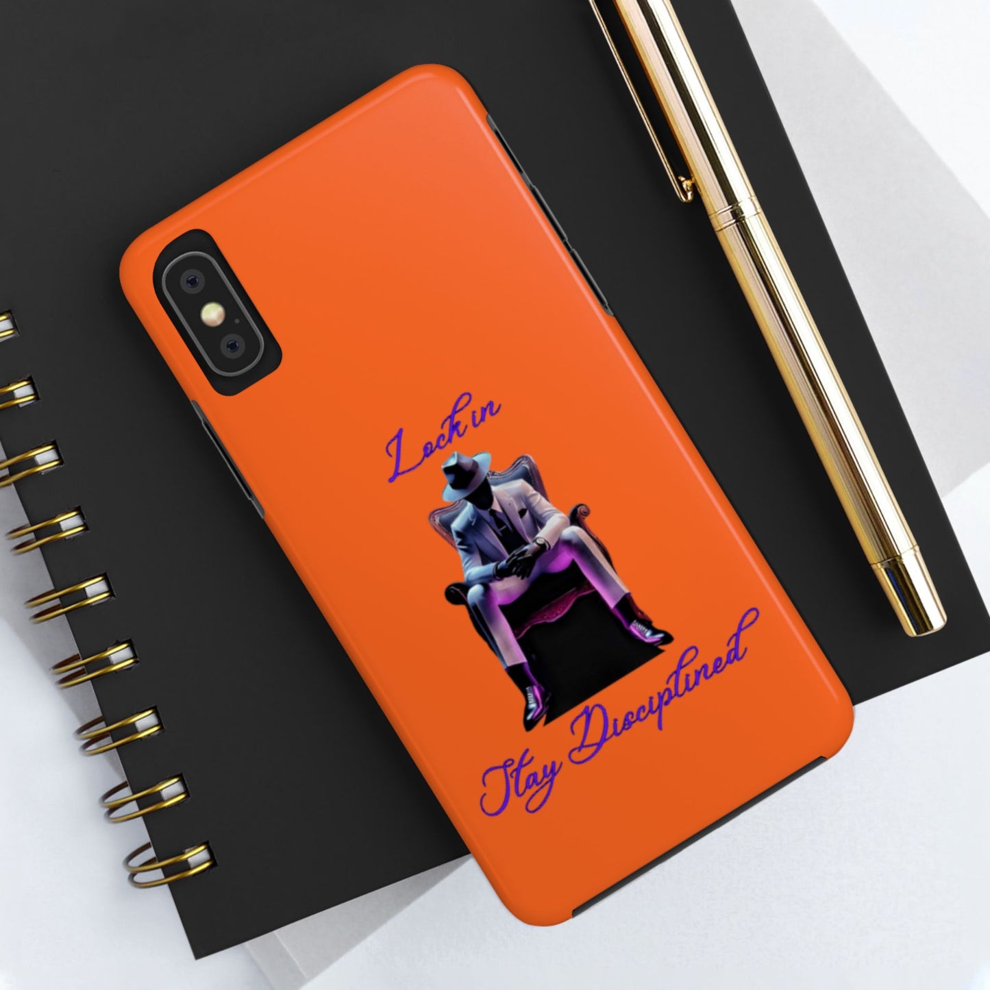 Phone case- Lock In, Stay discipline Tough Phone Case - Durable Protection