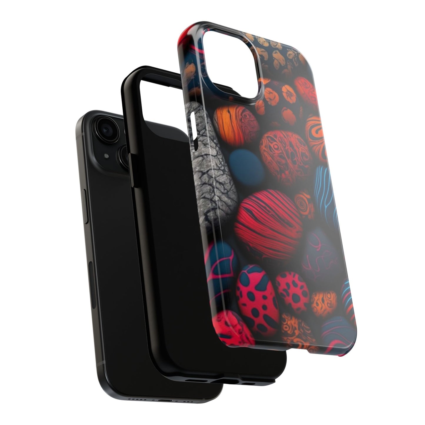 π₯ Vibrant Rock Pattern Tough Phone Case β Shockproof Protection for iPhones π±