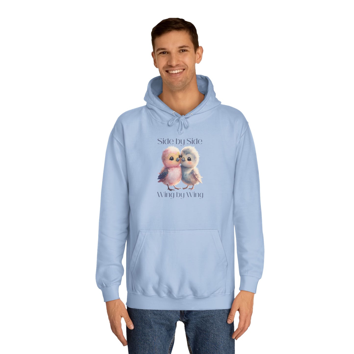 Barbecue Sunset Hoodie for Women – Cute Lovebirds Side by Side Always Together Design