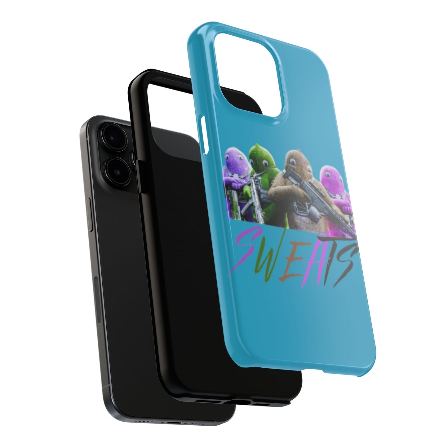 Cool Cartoon-Inspired Tough Phone Case - 'SWEATS'
