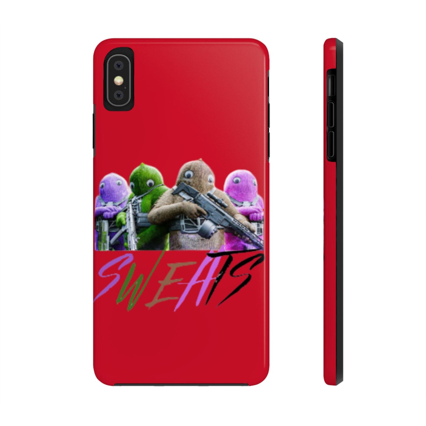 Cool Cartoon-Inspired Tough Phone Case - 'SWEATS'