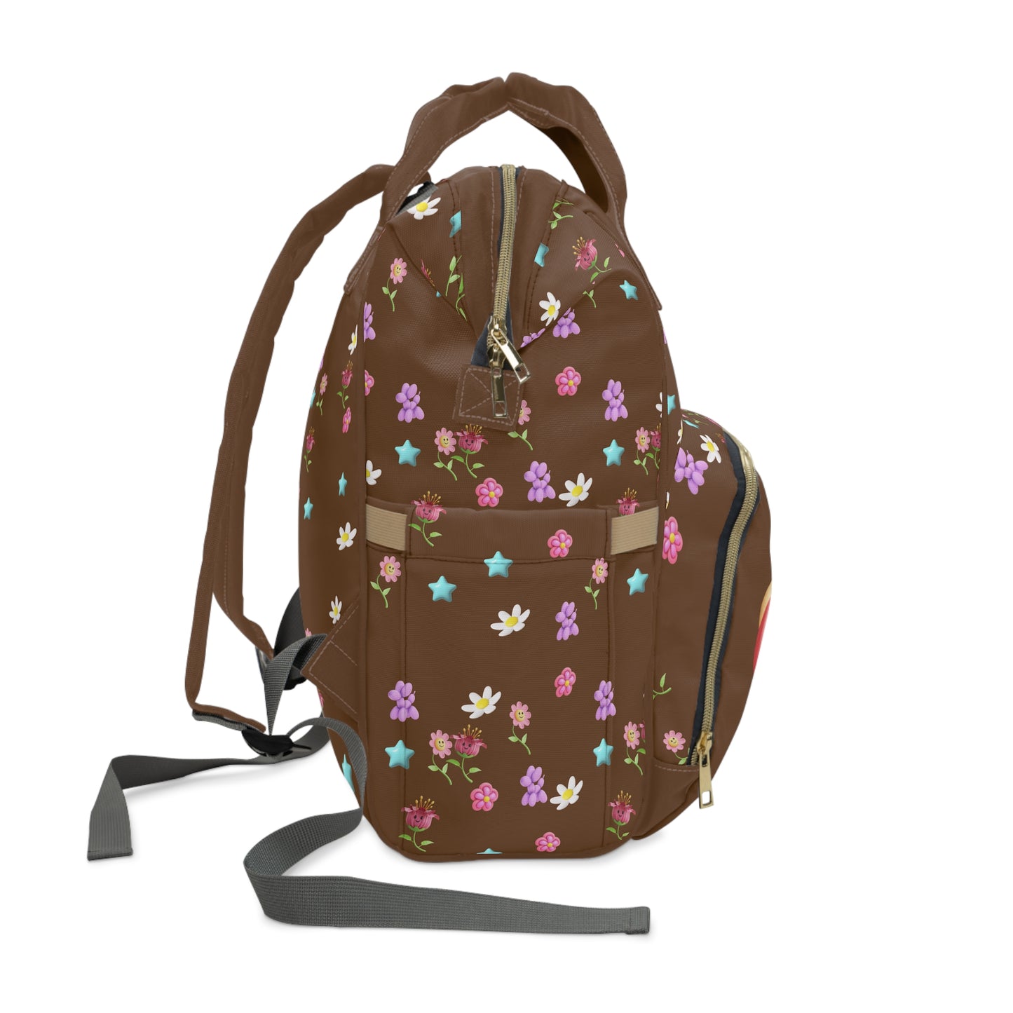 Cute Monkey Floral Diaper Backpack for Moms - Stylish Baby Bag ππΈ