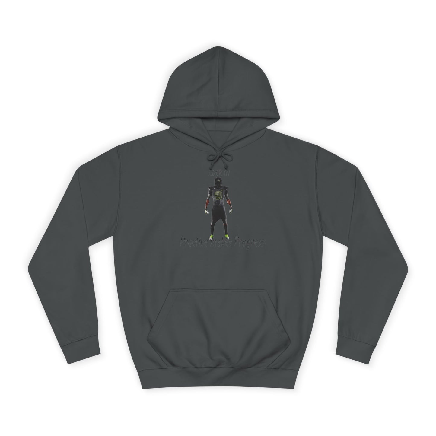 Iron Grey Men’s Motivational Sweater – "Practice Makes Progress" Inspirational Pullover