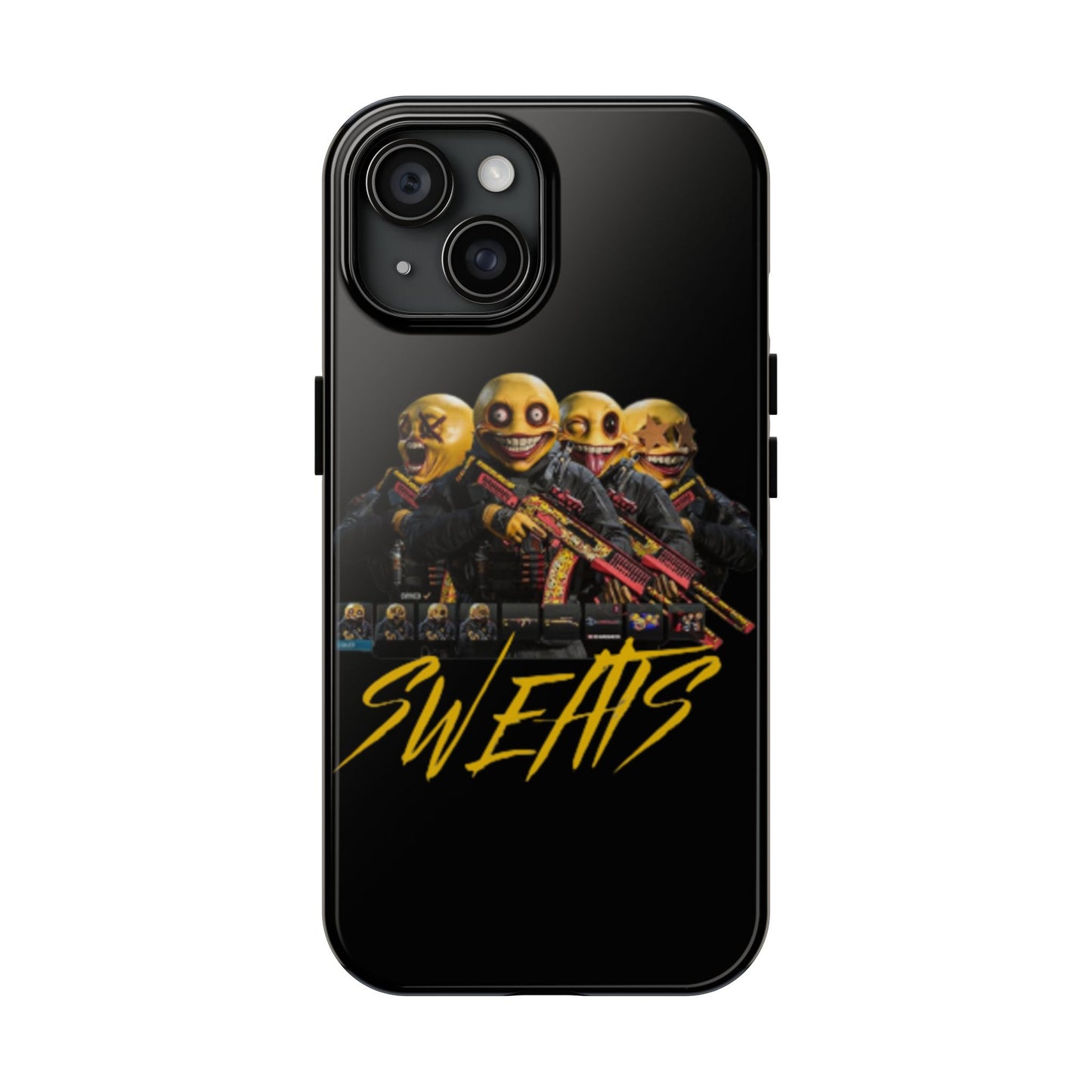 Tough Phone Cases - Bold 'SWEATS' Design for Gamers & Trendsetters