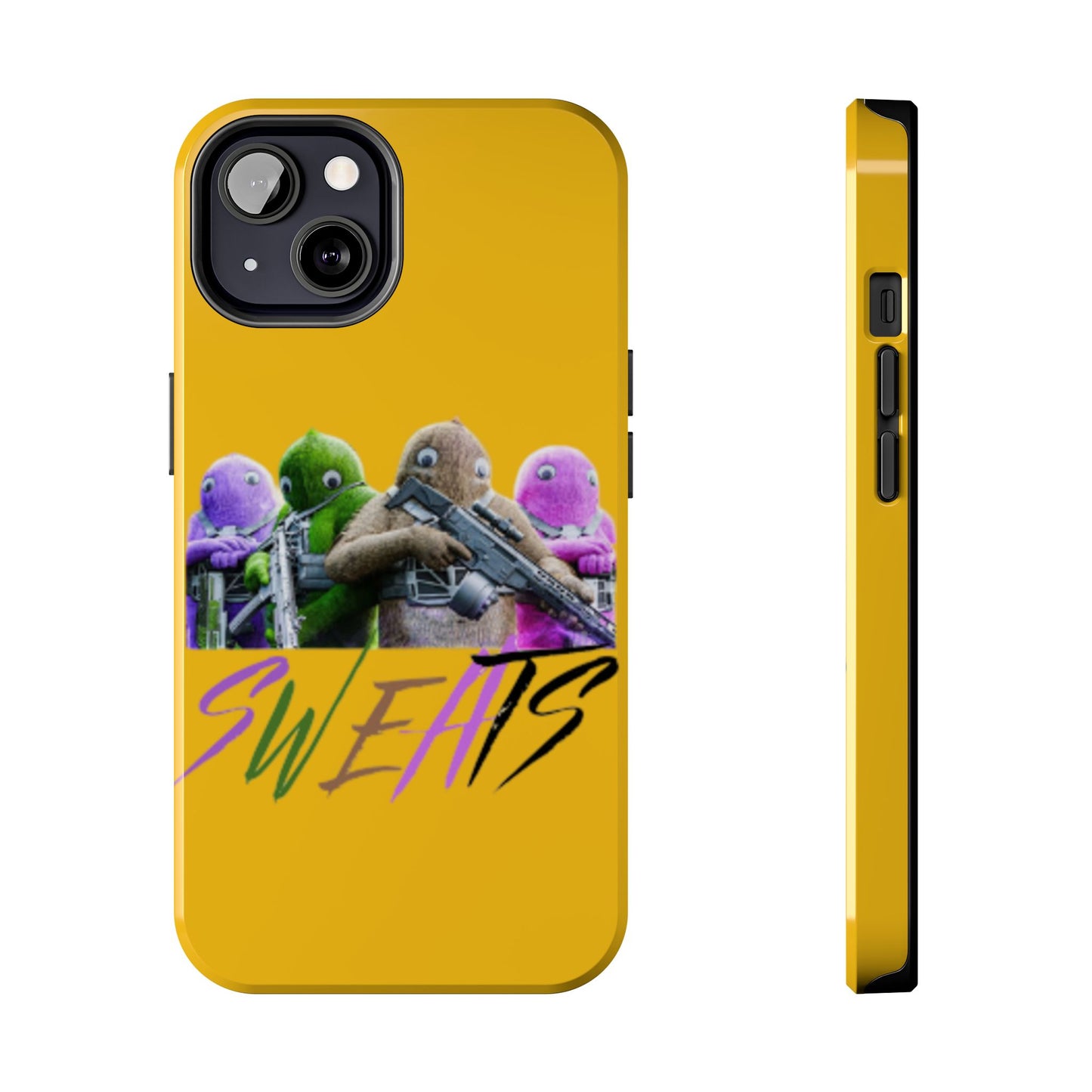 Cool Cartoon-Inspired Tough Phone Case - 'SWEATS'