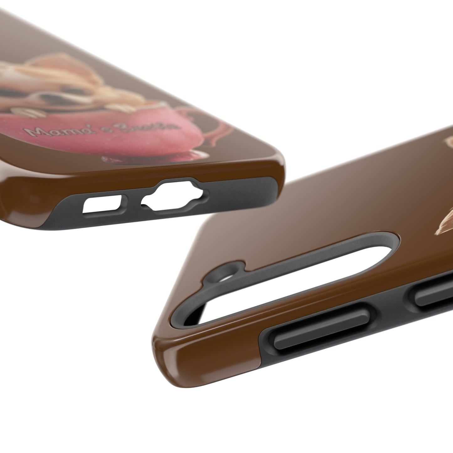 Cute Chihuahua Tough Phone Case - 'Mama's Bestie' Design