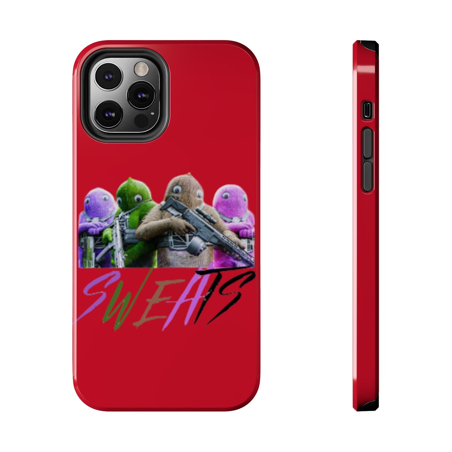 Cool Cartoon-Inspired Tough Phone Case - 'SWEATS'