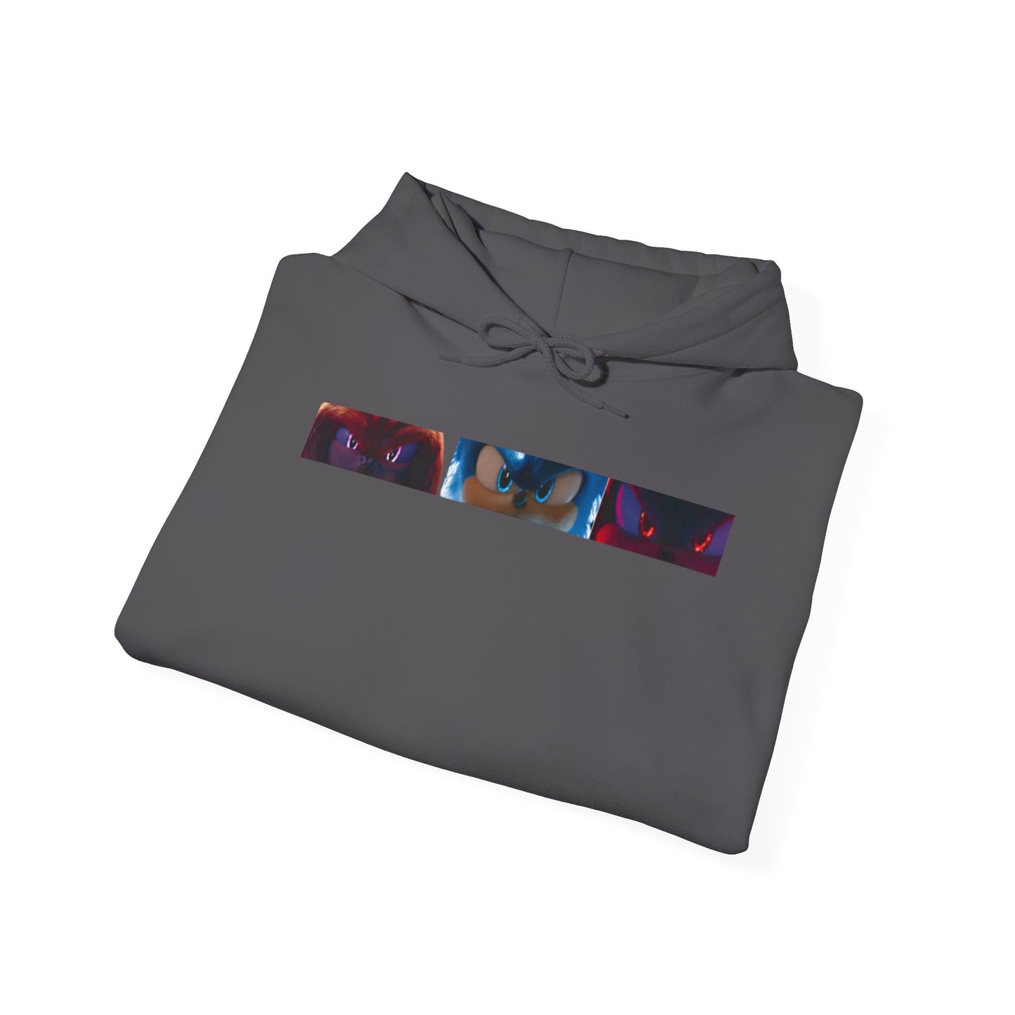 Electric Blue, Crimson Red & Obsidian Black Hoodies – Sonic, Knuckles & Shadow Gaming Sweatshirt with Drawstrings & Kangaroo Pocket