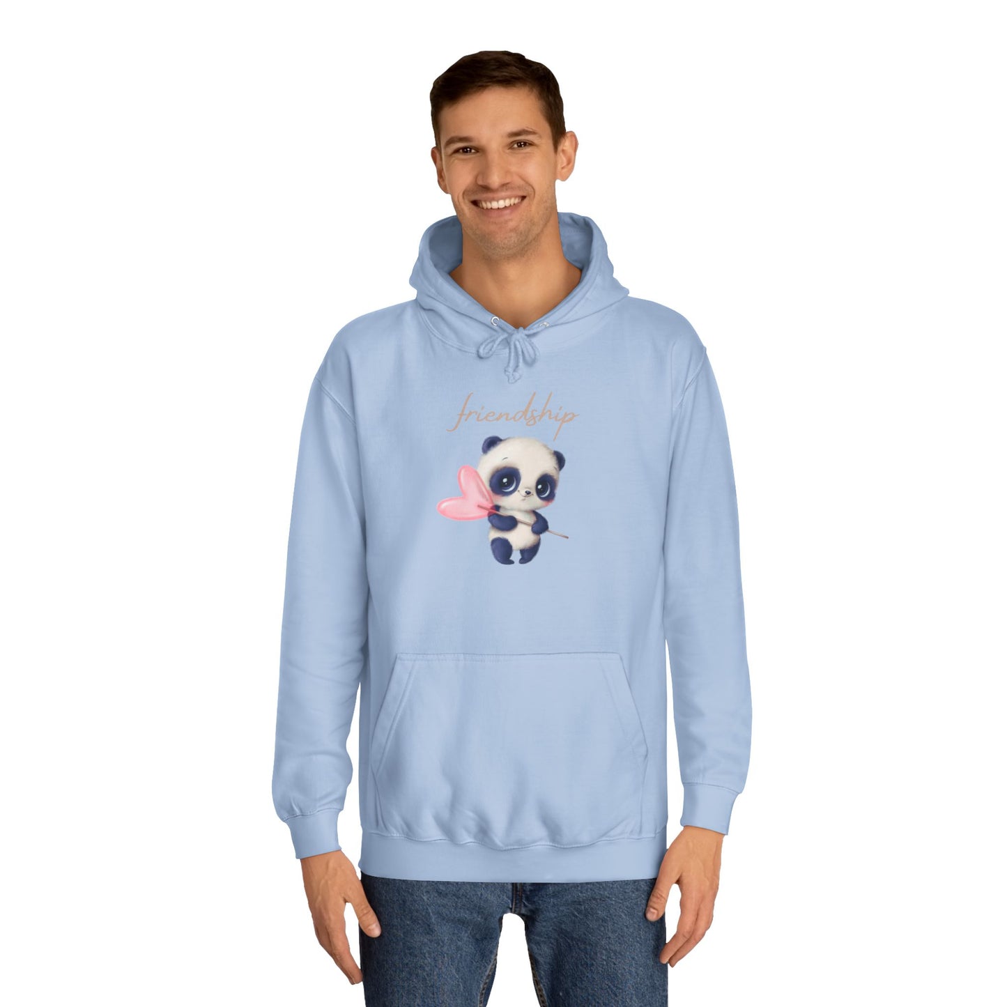 Soft Cloud Cute Sweater for Women – "Friendship Panda" Cozy Graphic Pullover