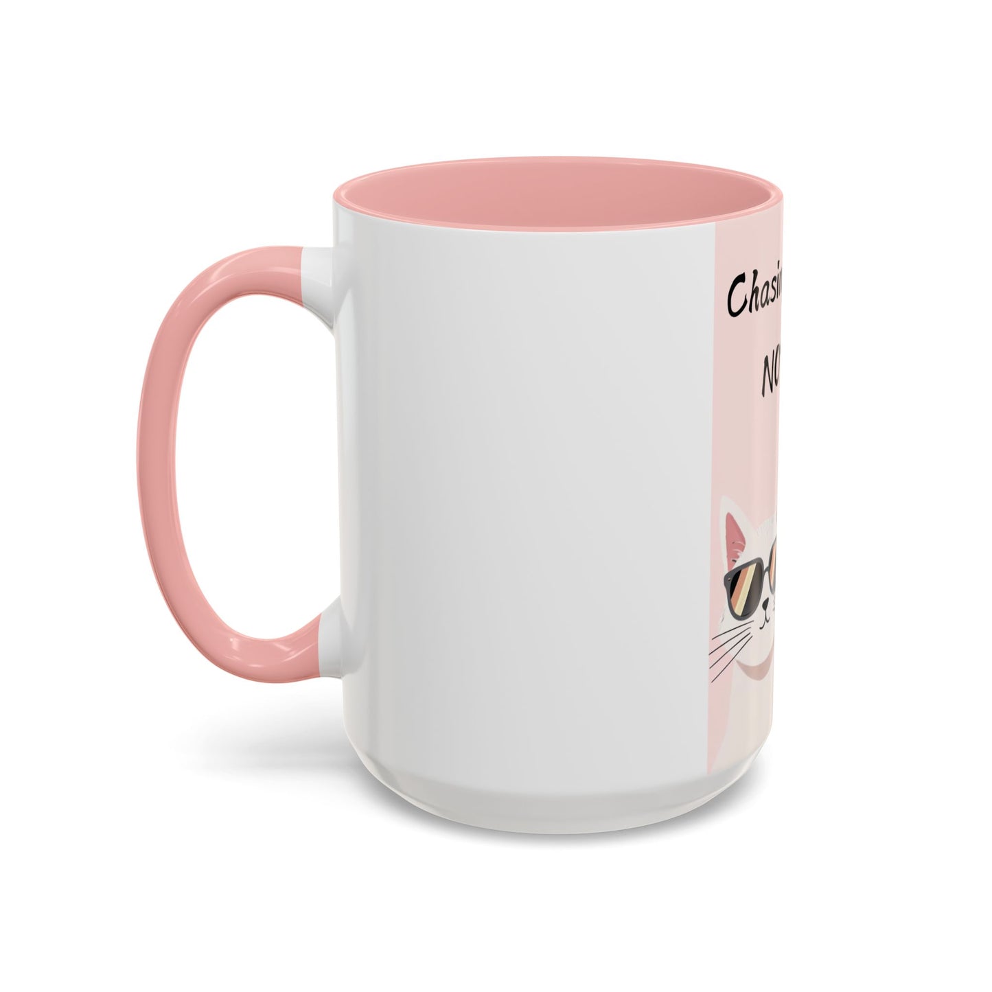 Whimsical Cat Coffee Mug - 'Chasing Dreams NOT Mice' - Perfect for Cat Lovers