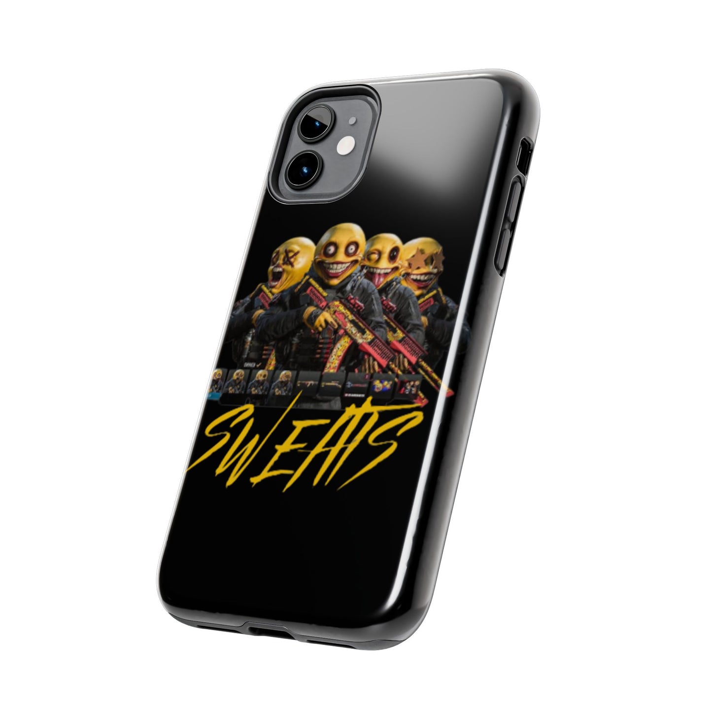 Tough Phone Cases - Bold 'SWEATS' Design for Gamers & Trendsetters