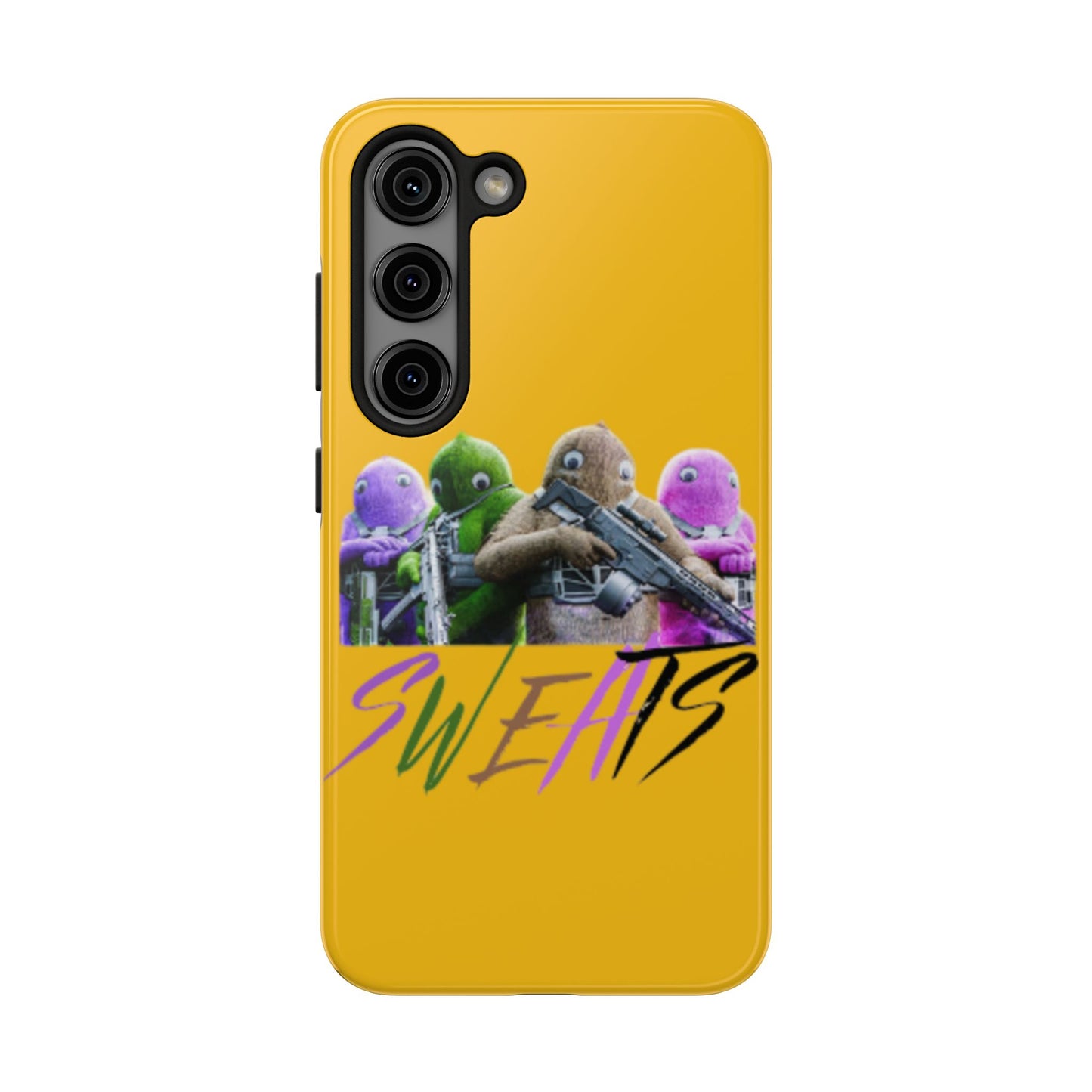 Cool Cartoon-Inspired Tough Phone Case - 'SWEATS'